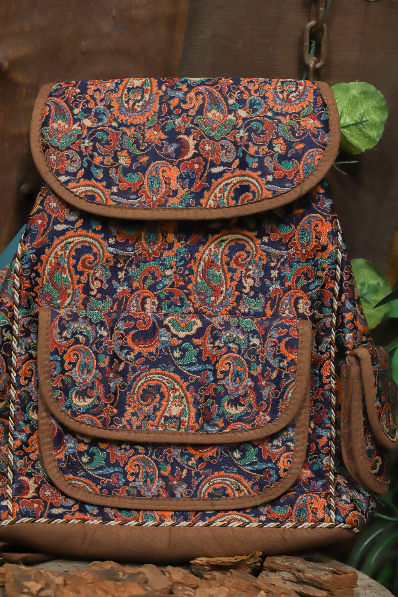 2000s Boho Suede Sırt Çantası