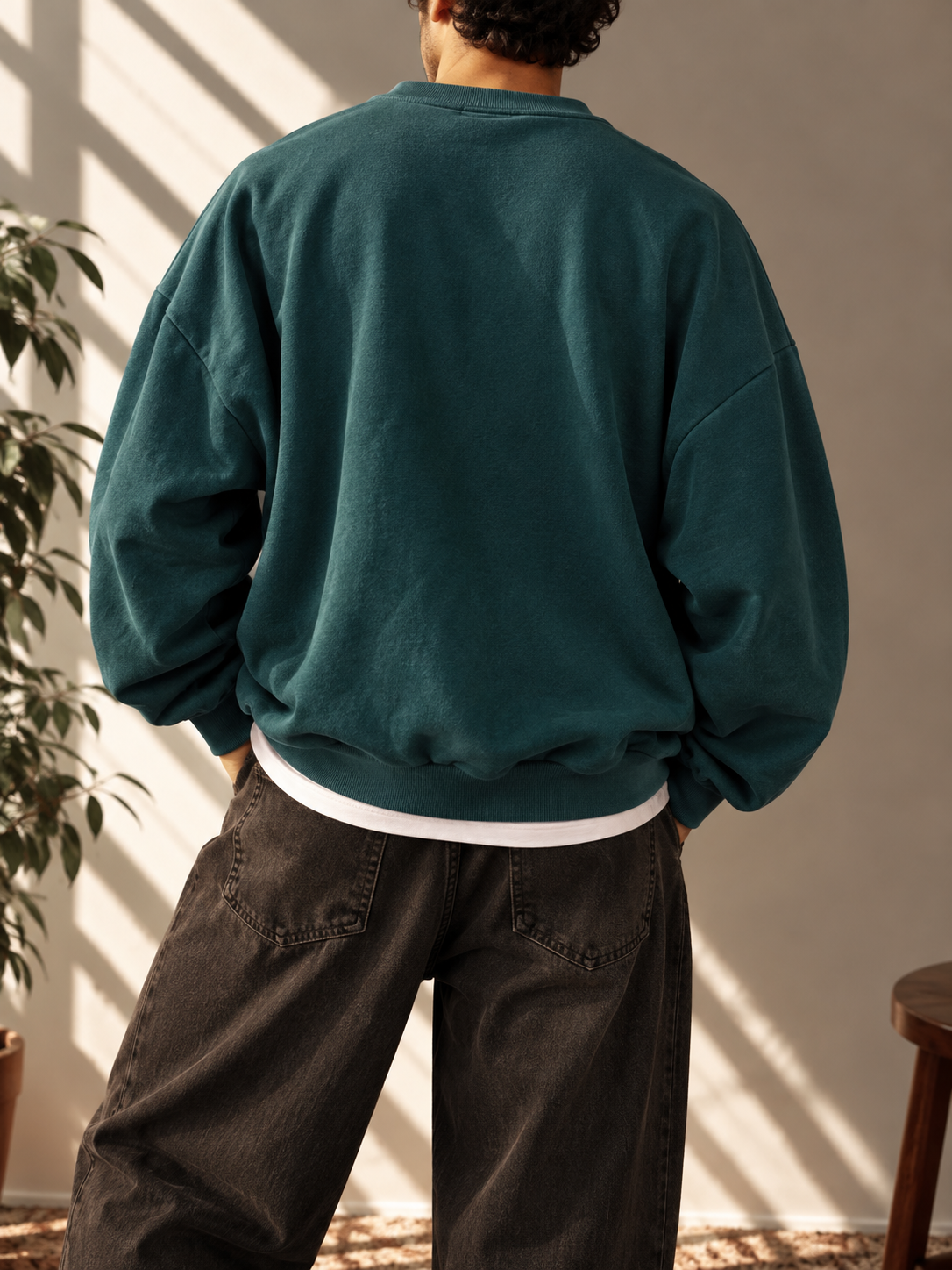 2000s Dog Blessed Oversize Sweatshirt