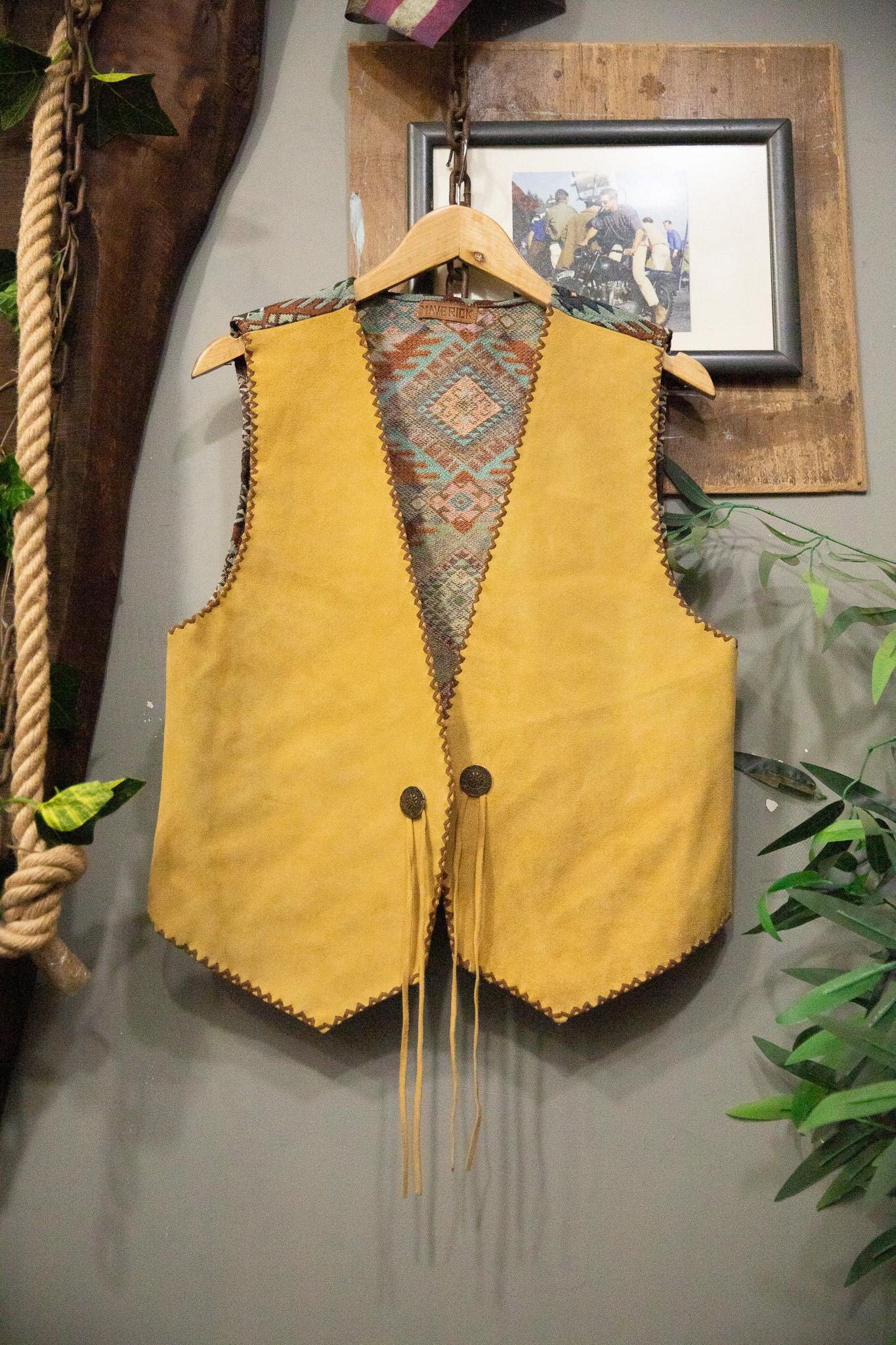 70s Golden Vest Yelek