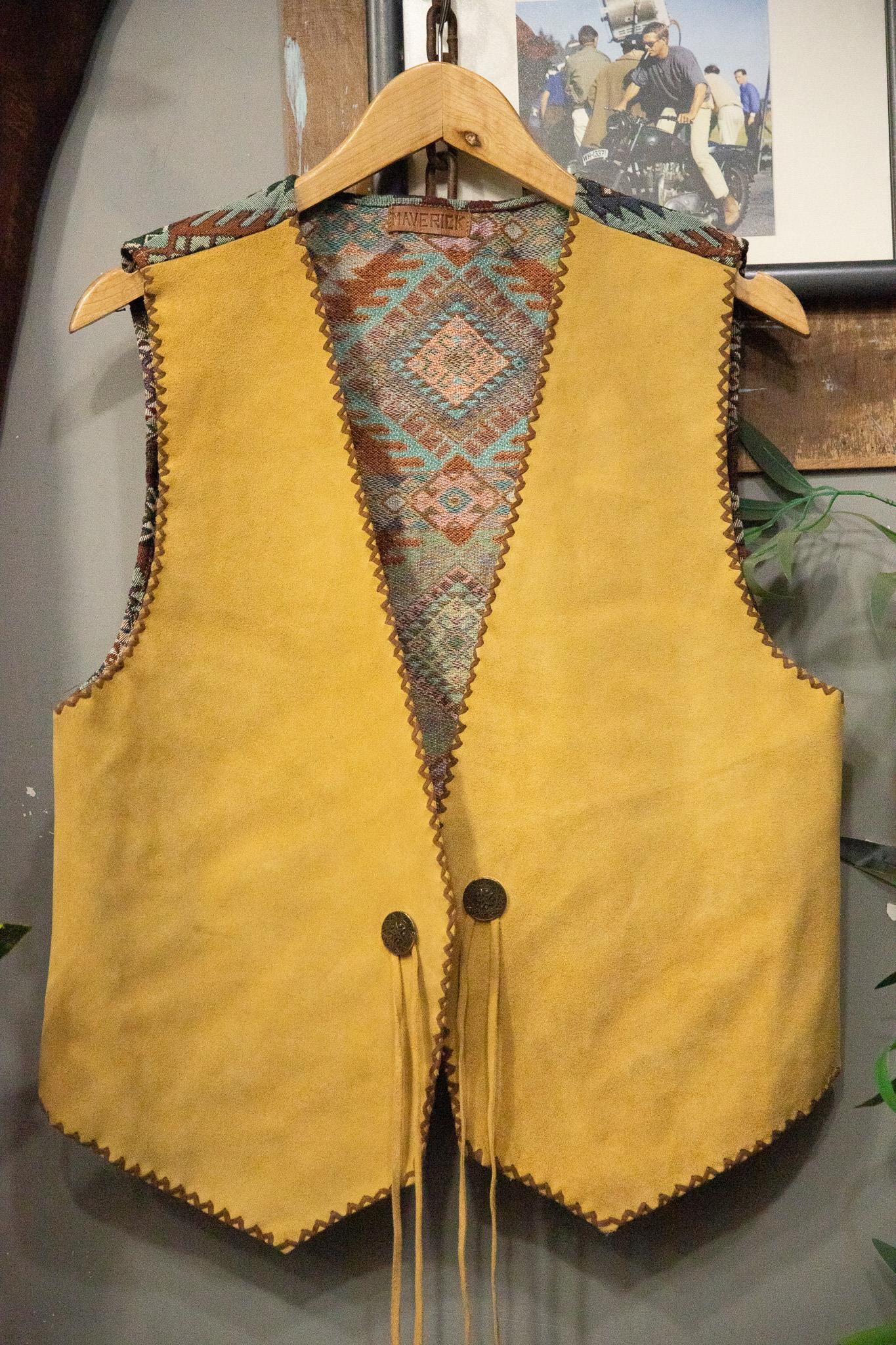 70s Golden Vest Yelek