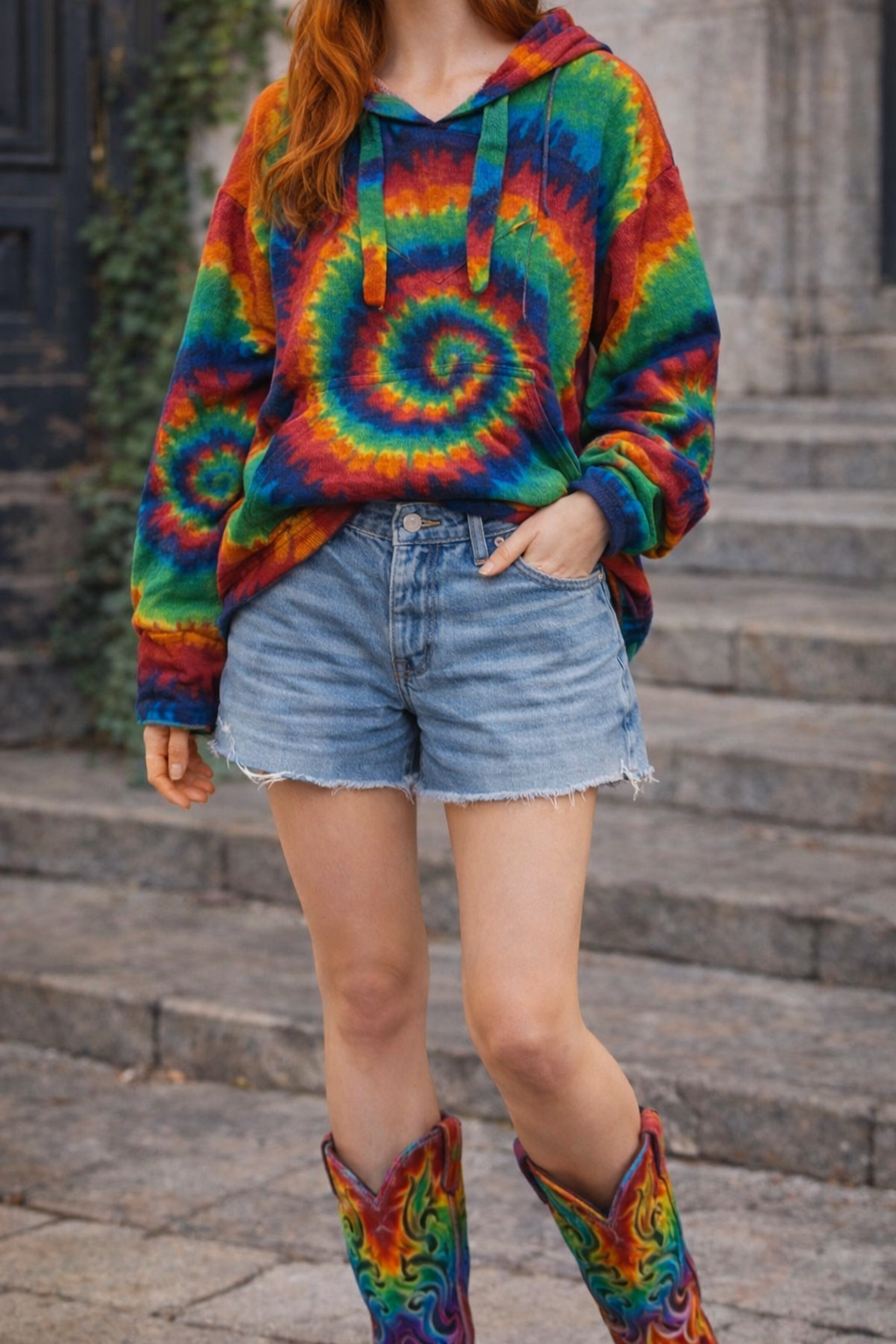 70s Rainbow Dokuma Hoodie