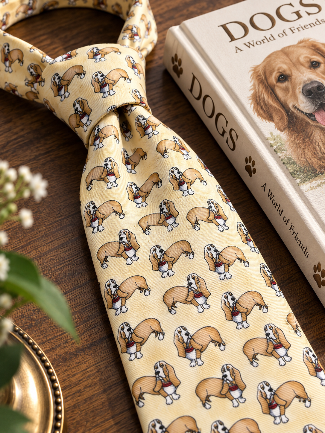 70s/80s Dog Motifli Kravat