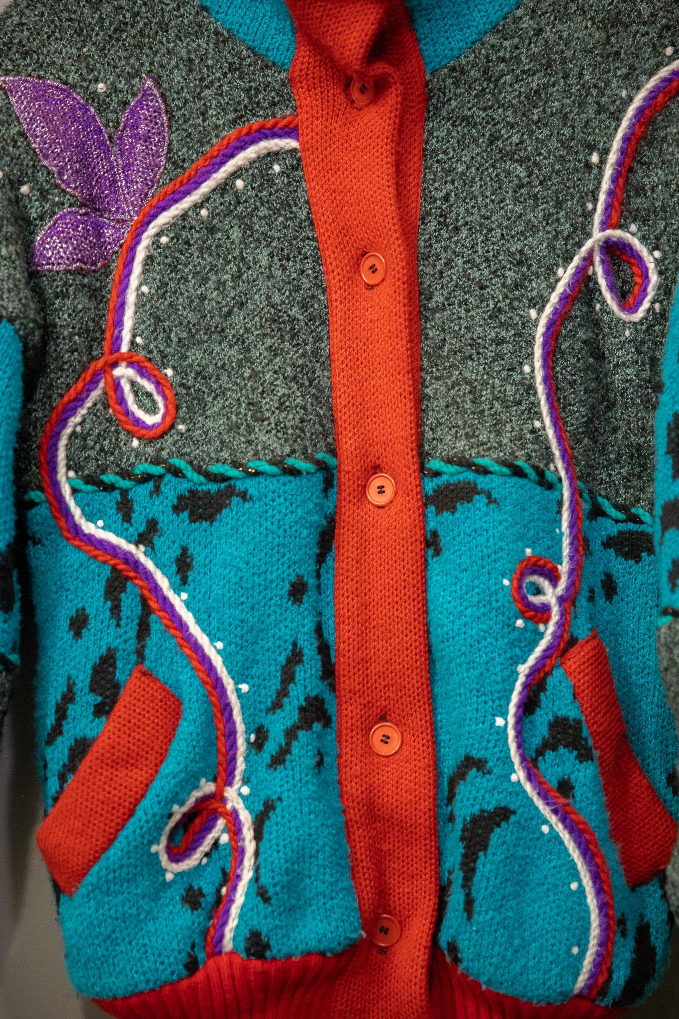 80s Art Wool Hırka