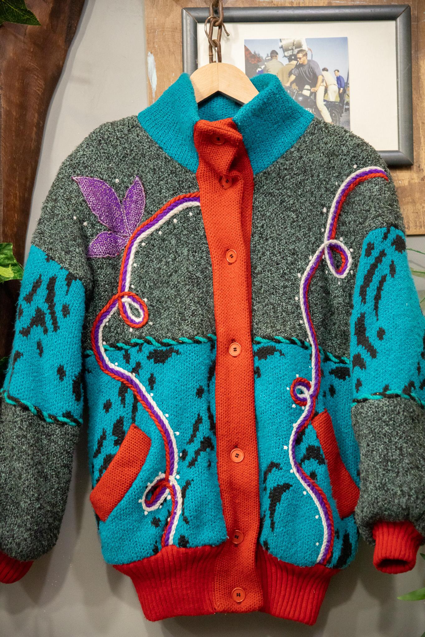 80s Art Wool Hırka