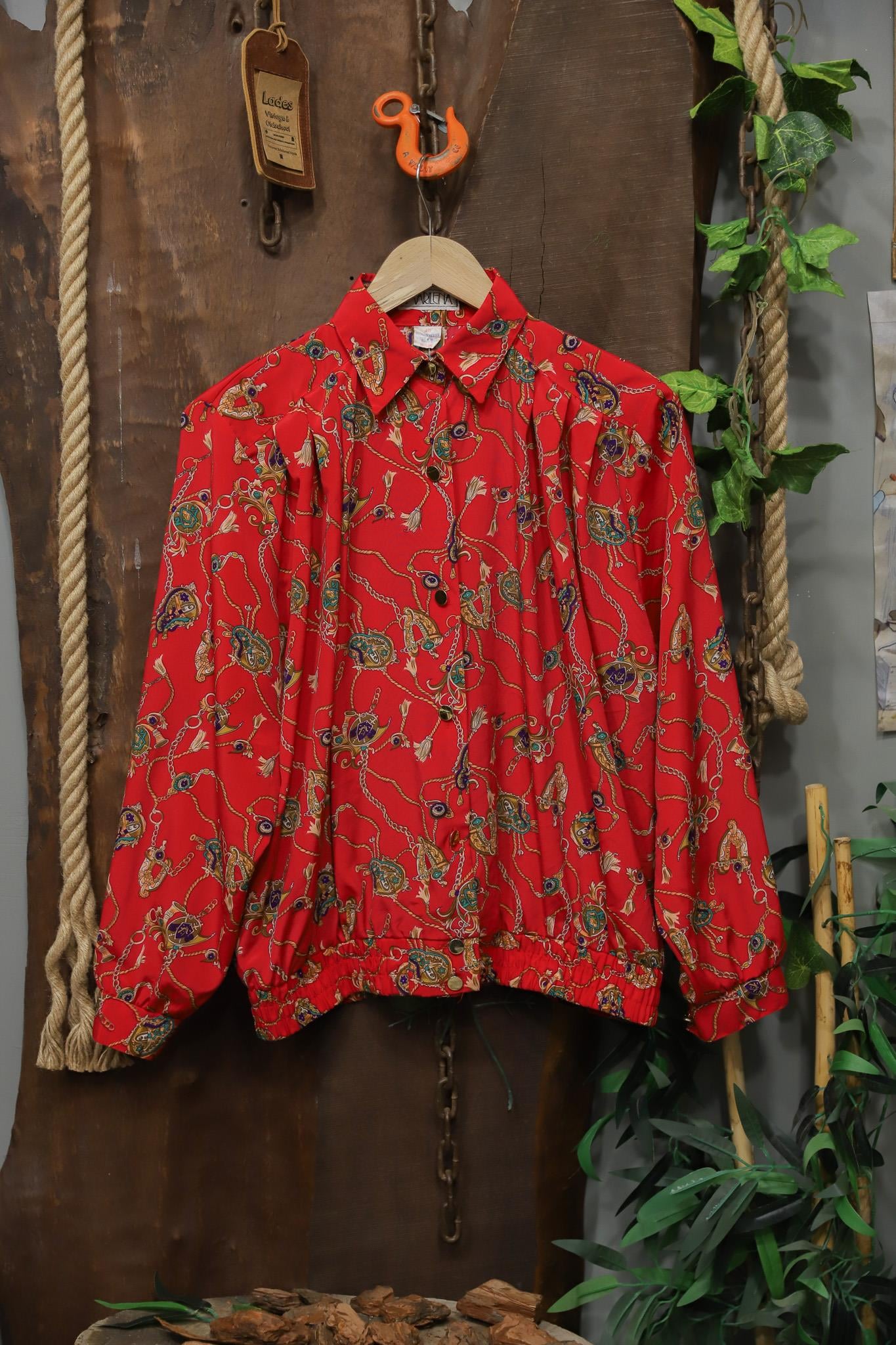 80s Baroque Chain Gömlek