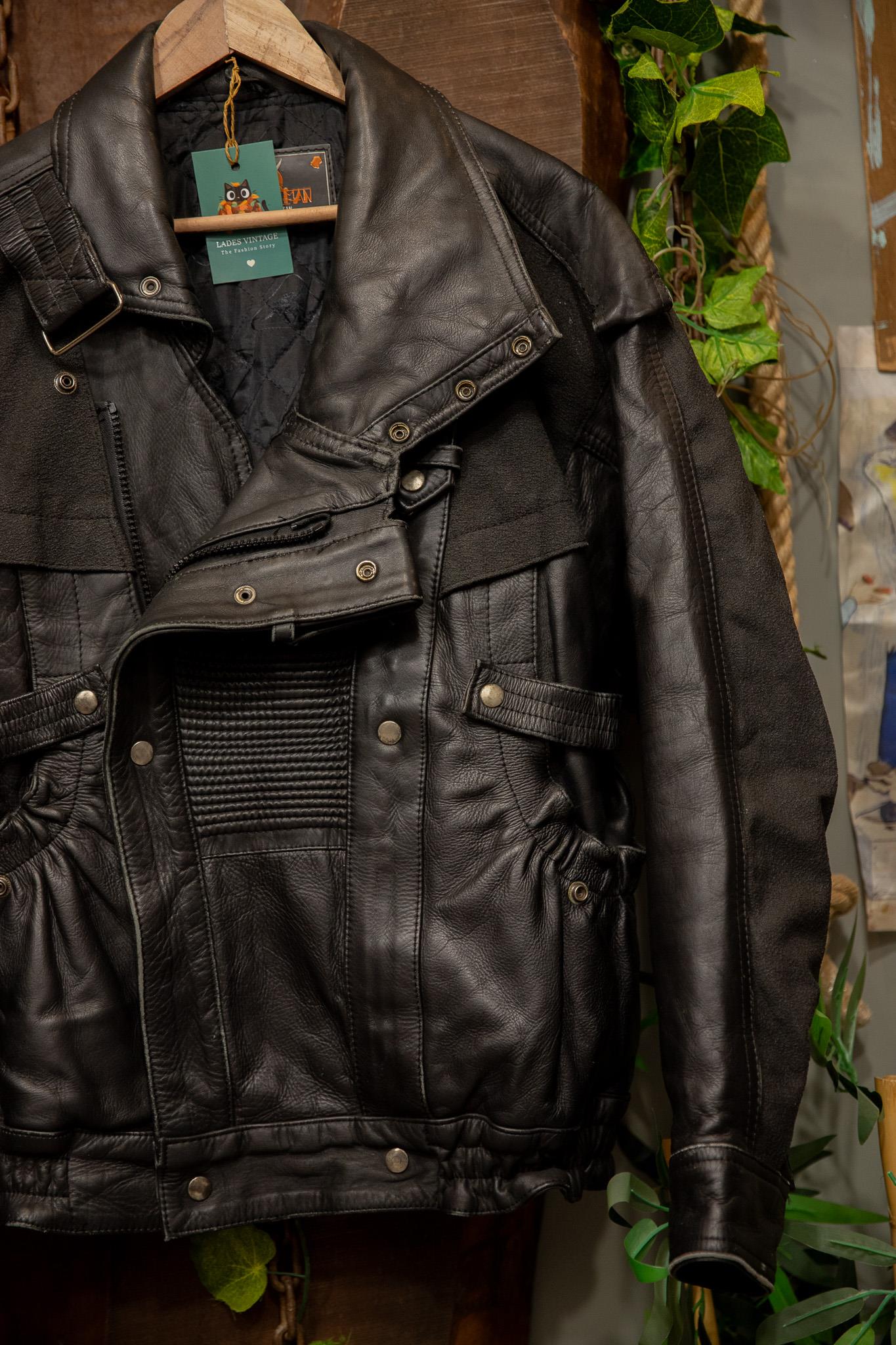 80s Biker Classic Moto Deri Ceket