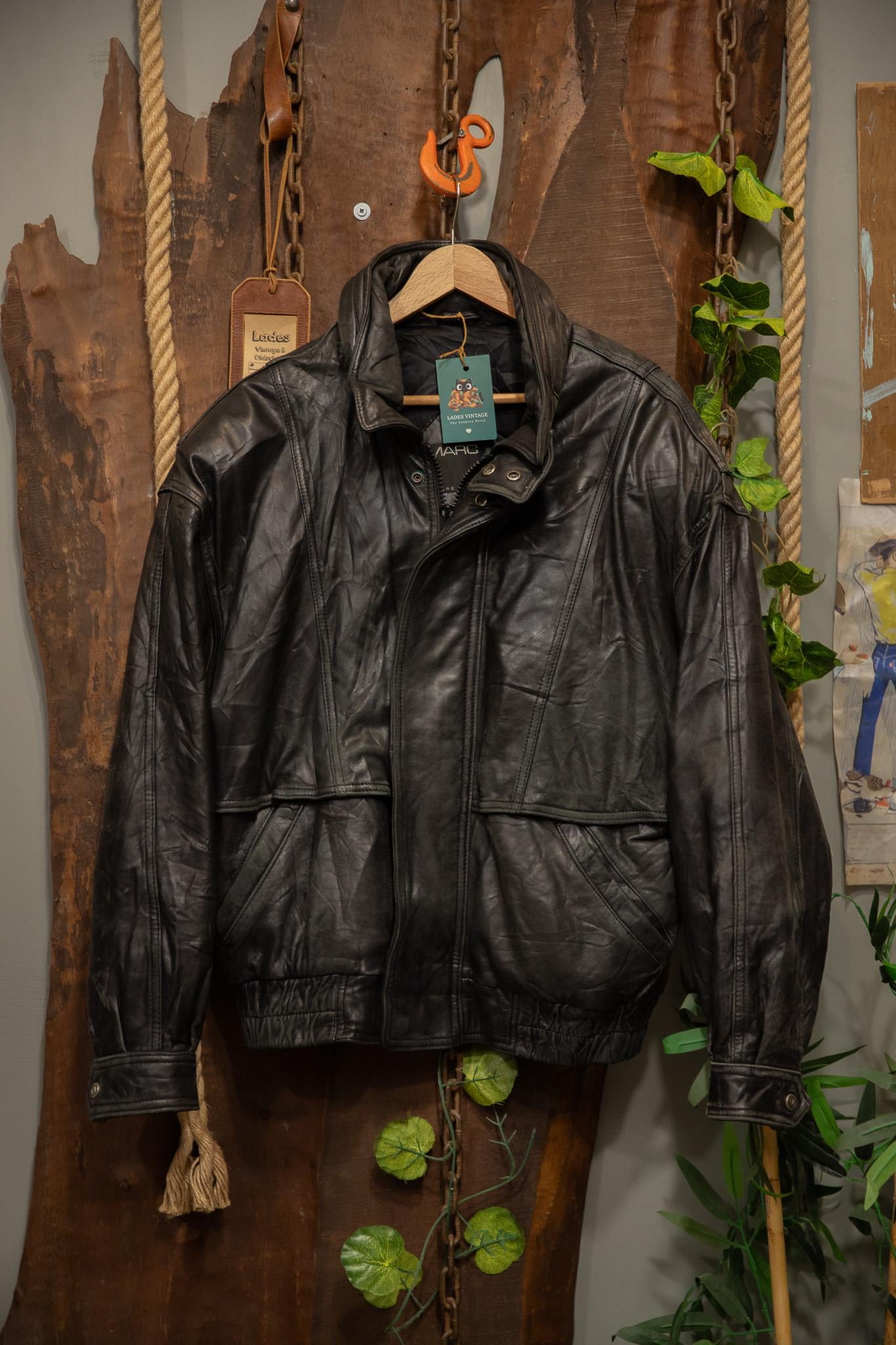 80s Eskitme Moto Hooded Bomber Deri Ceket