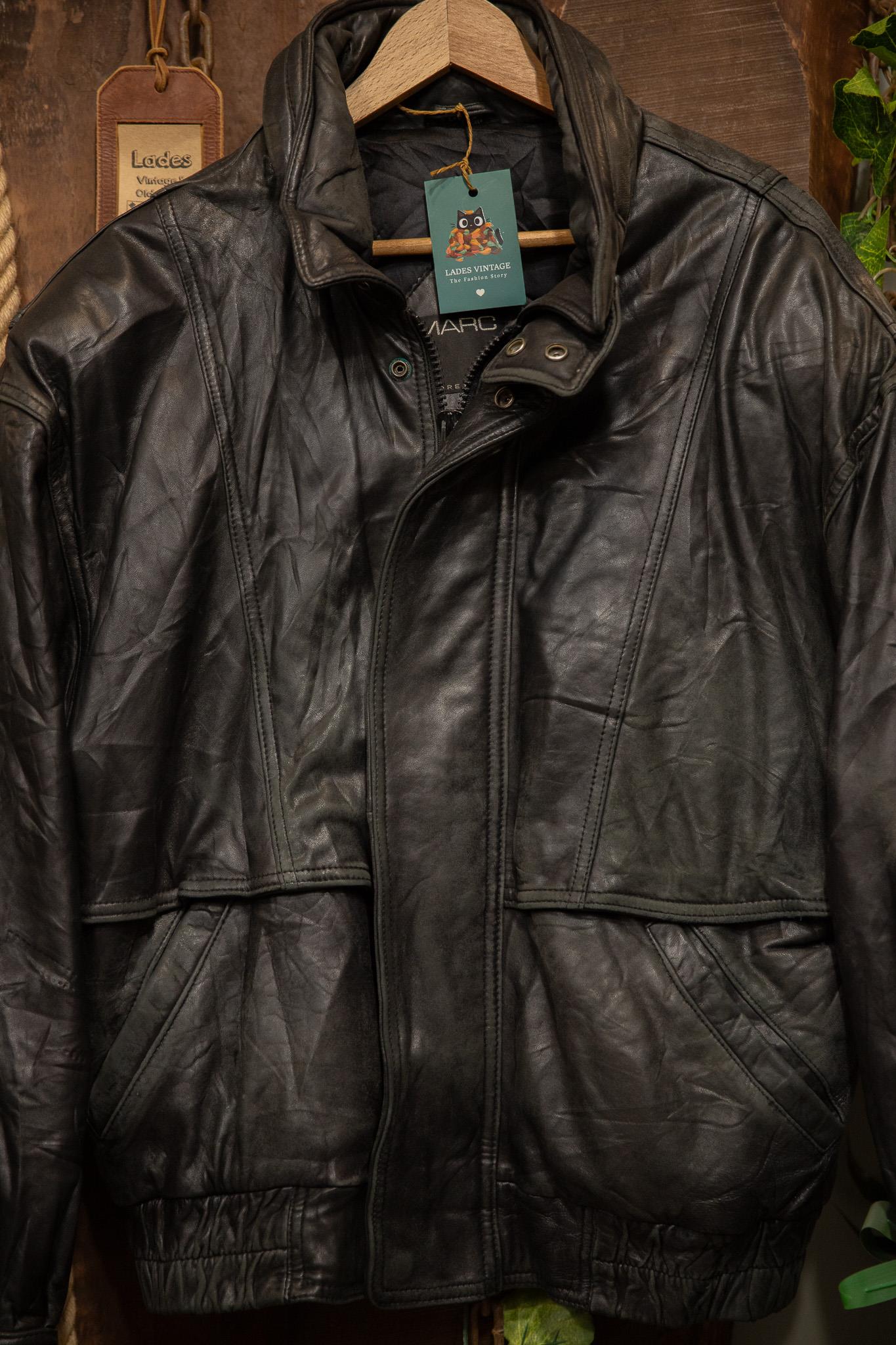 80s Eskitme Moto Hooded Bomber Deri Ceket