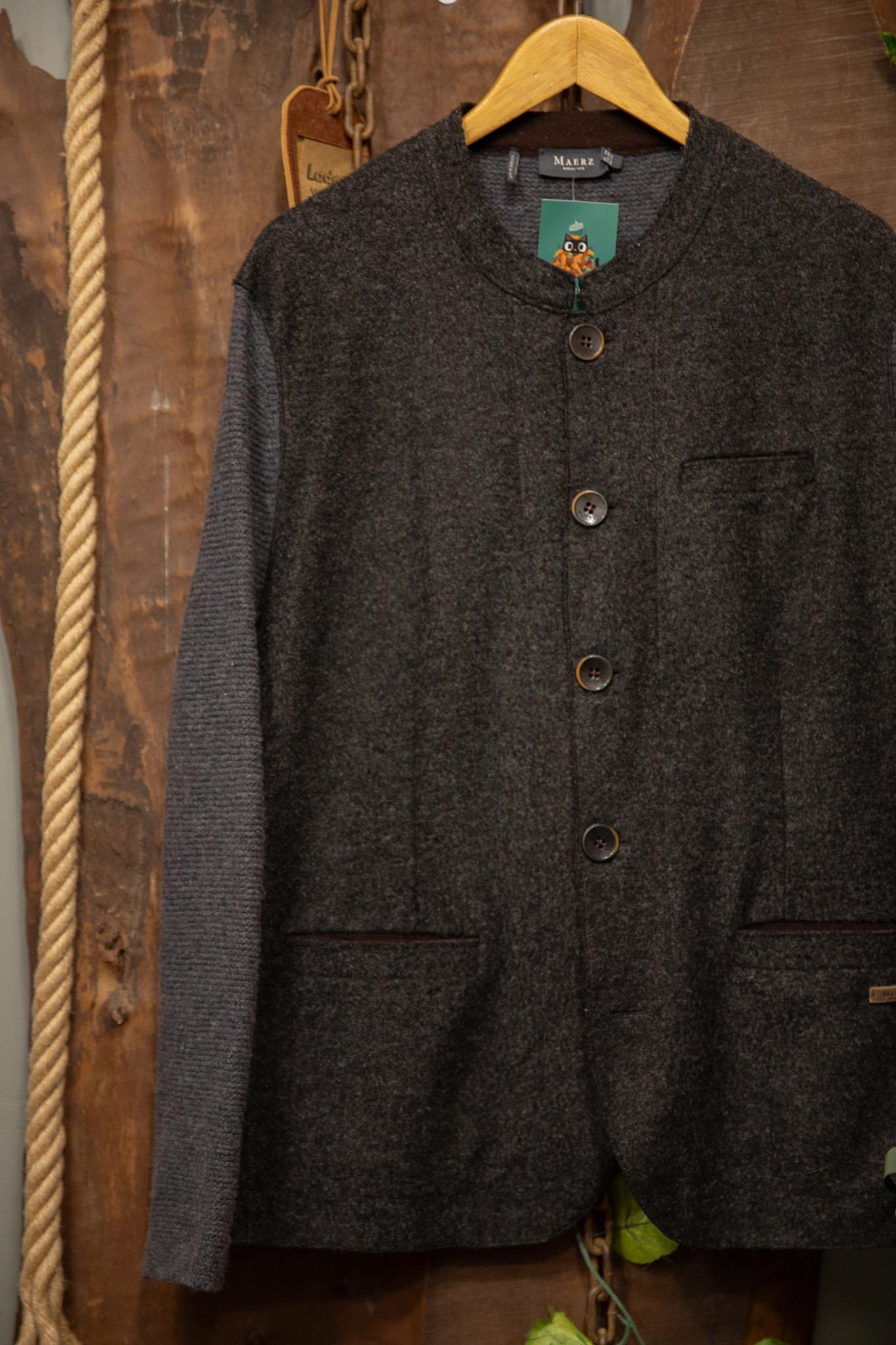 80s Maerz Gray Germany Wool Hırka/Ceket