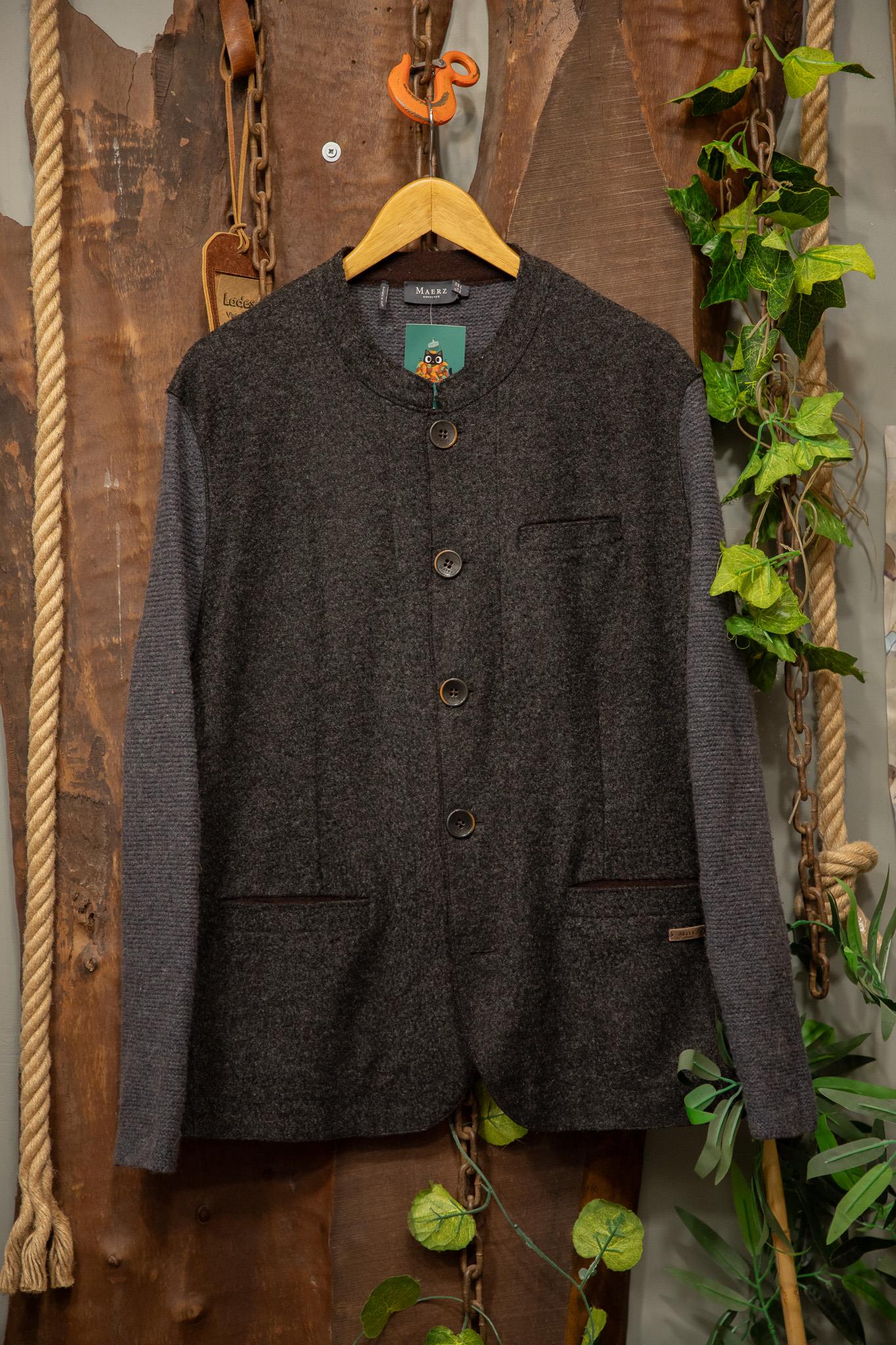 80s Maerz Gray Germany Wool Hırka/Ceket