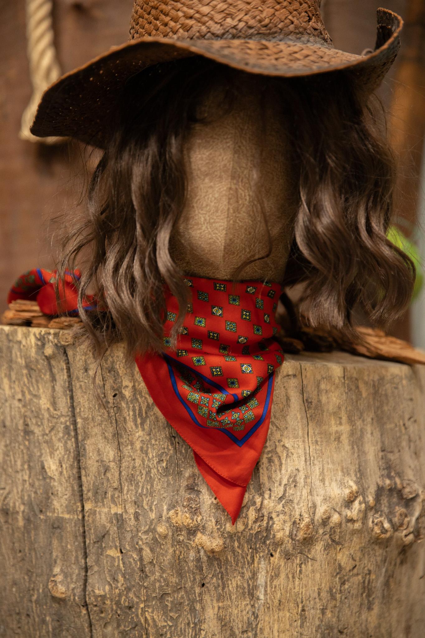 80s Silk Mozaik Fular