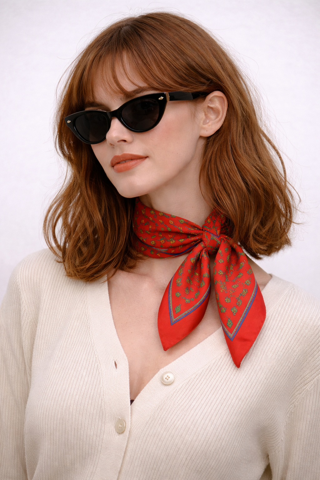 80s Silk Mozaik Fular