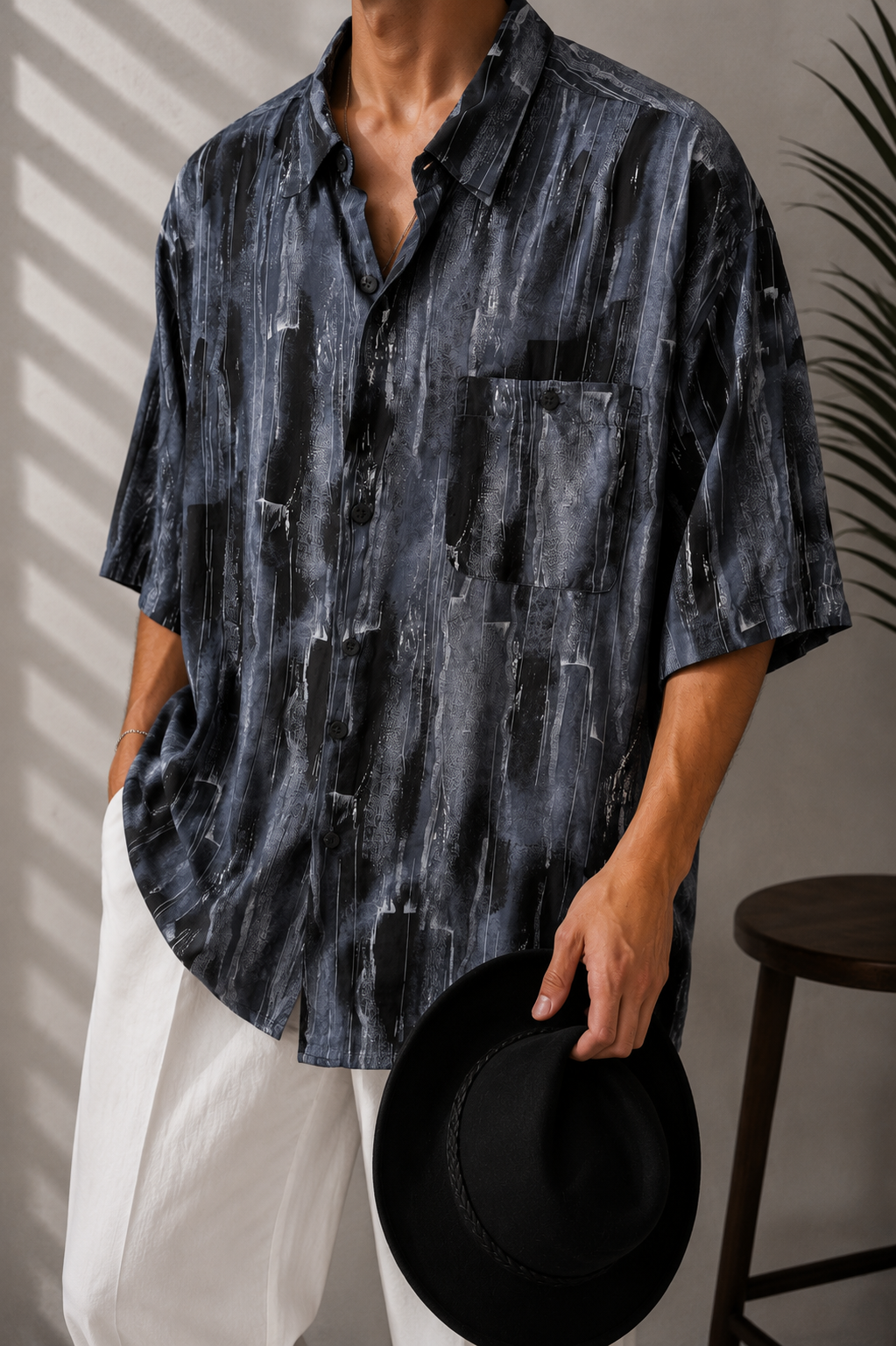 80s/90s Batik Oversize Gömlek