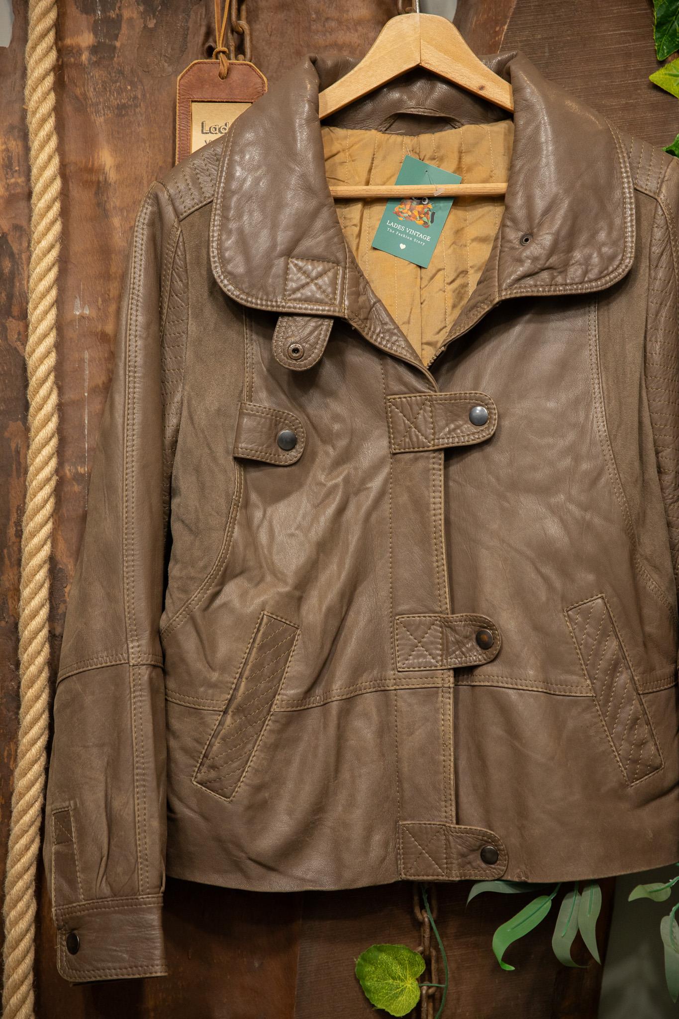 80s/90s Brown Classic Deri Ceket