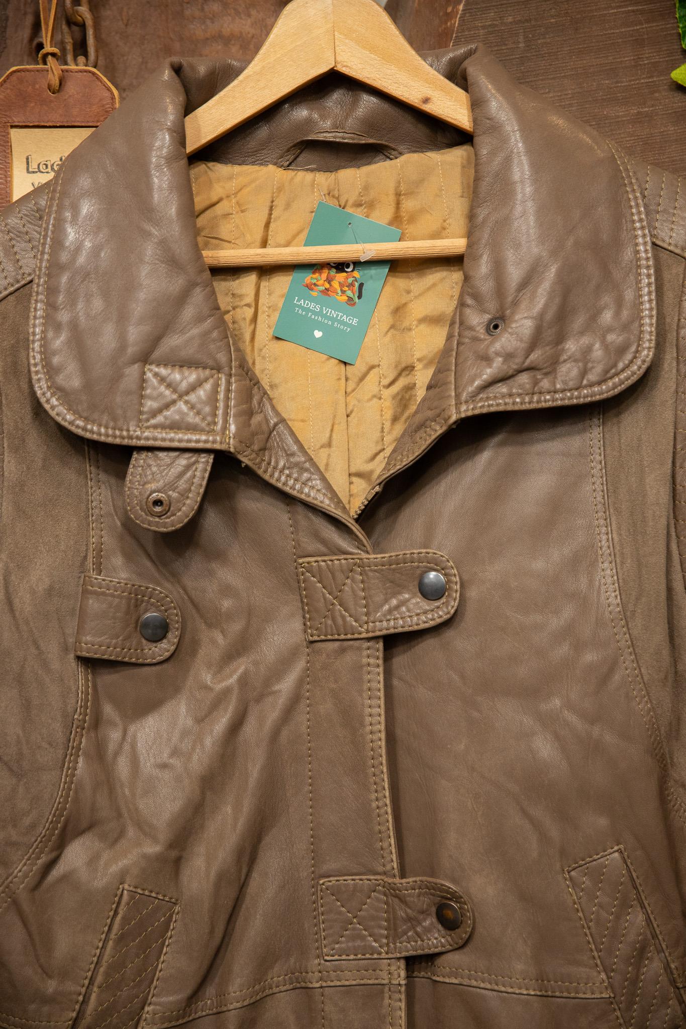 80s/90s Brown Classic Deri Ceket