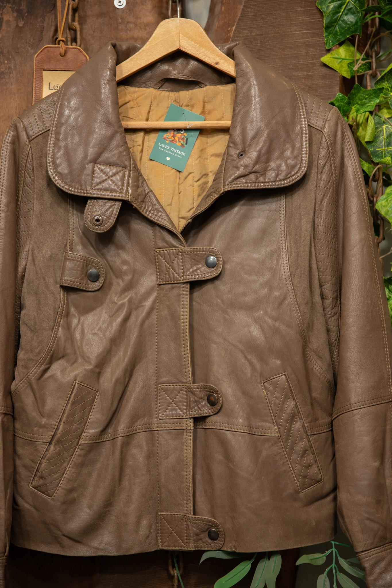 80s/90s Brown Classic Deri Ceket