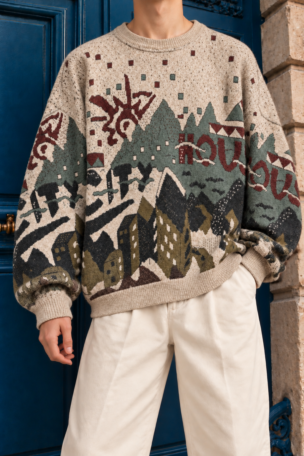 80s/90s Earth Tones City Kazak