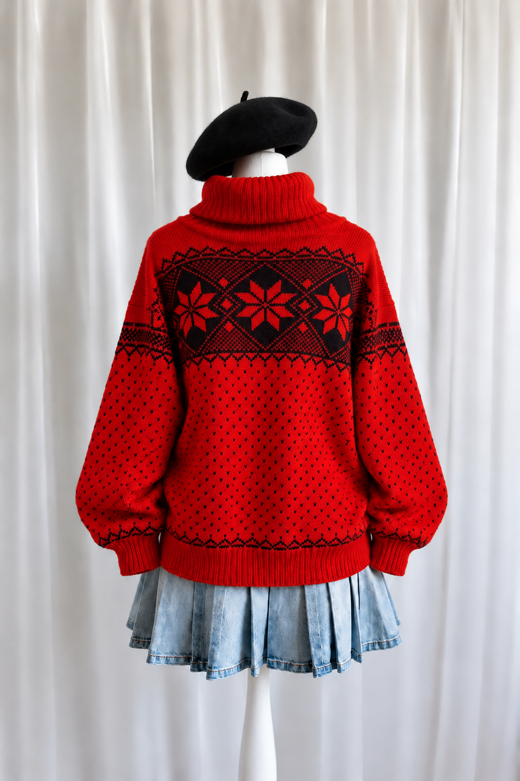 80s/90s Nordic Snowflake Kazak