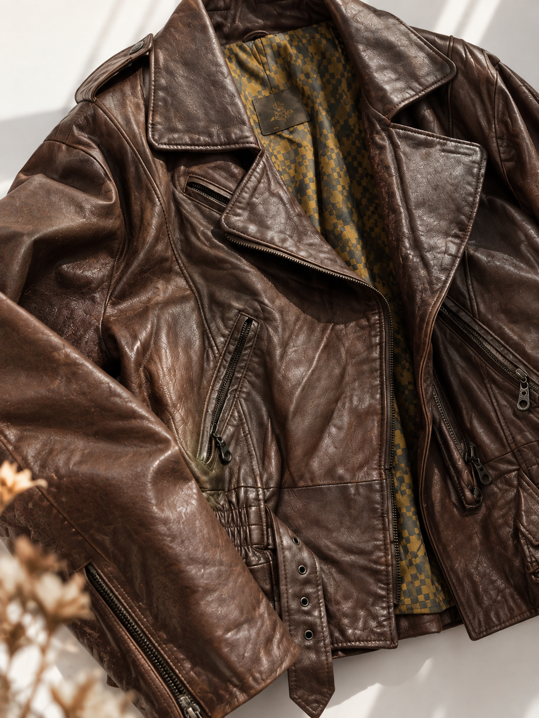 80s/90s Rockn Roll Biker Deri Ceket
