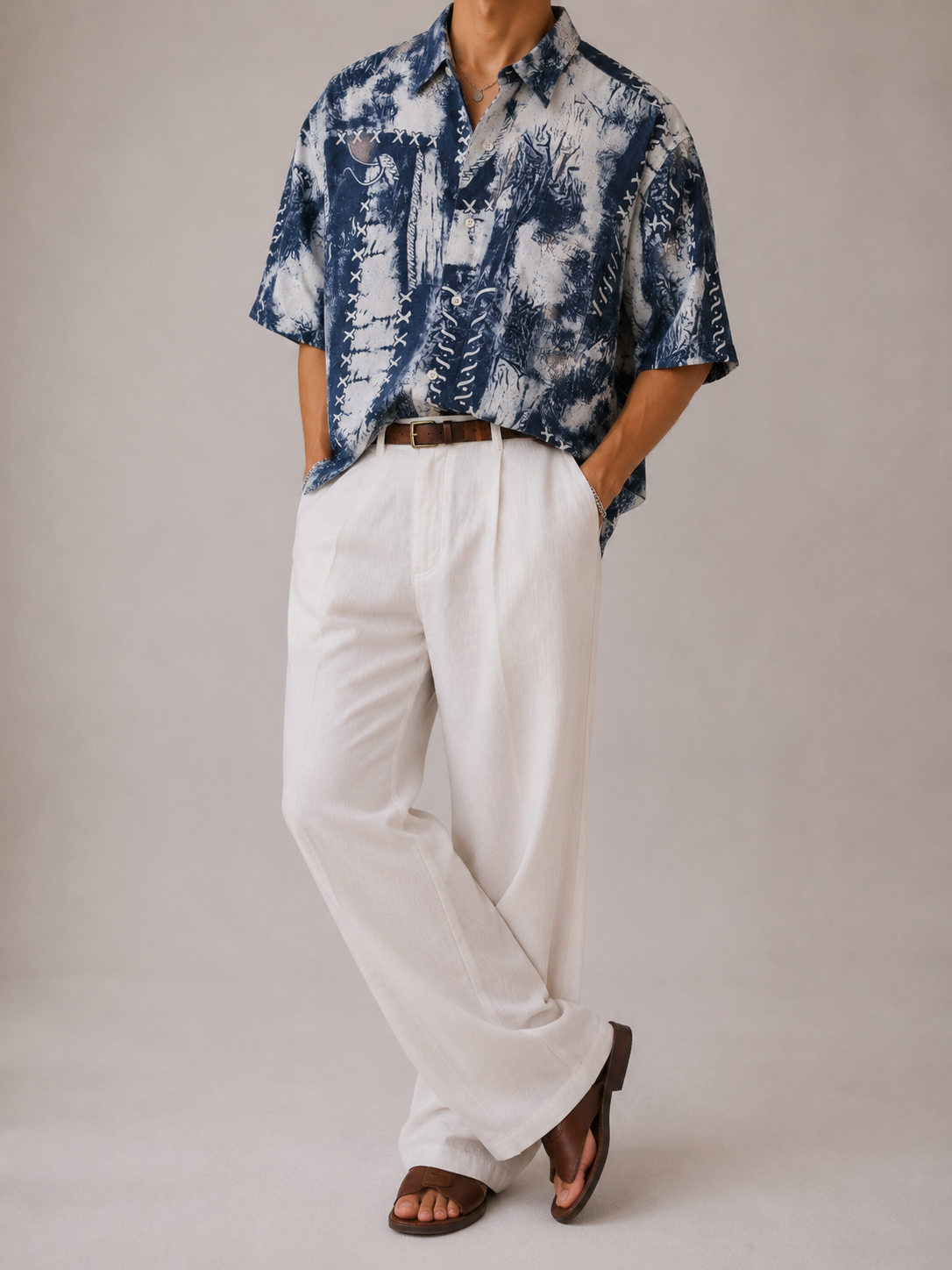 90s Acid Wash Look 90s Gömlek