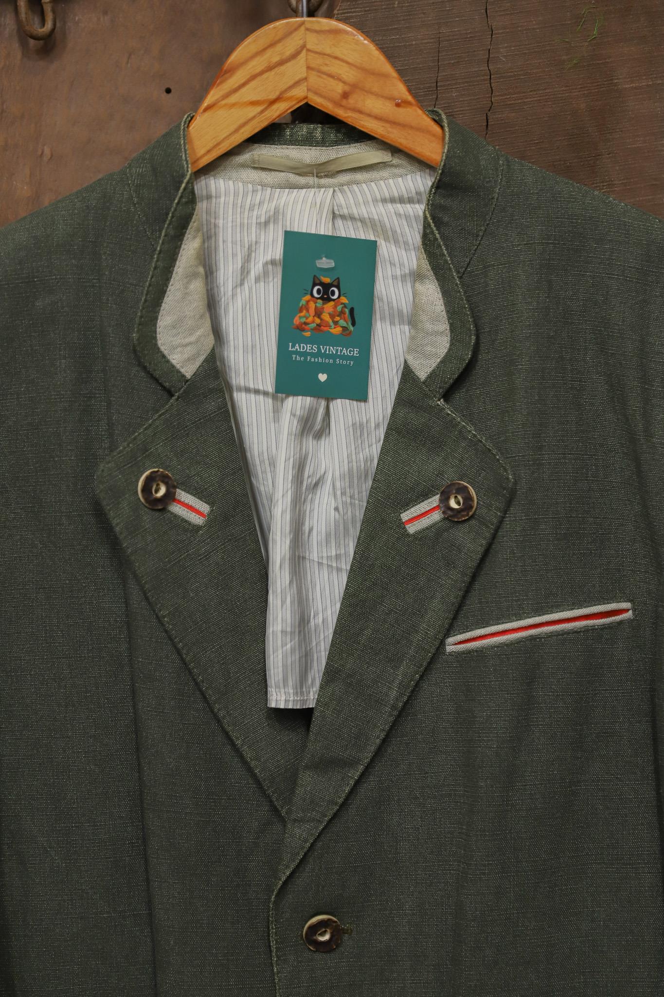 90s Austrian Bavyera Linen Ceket