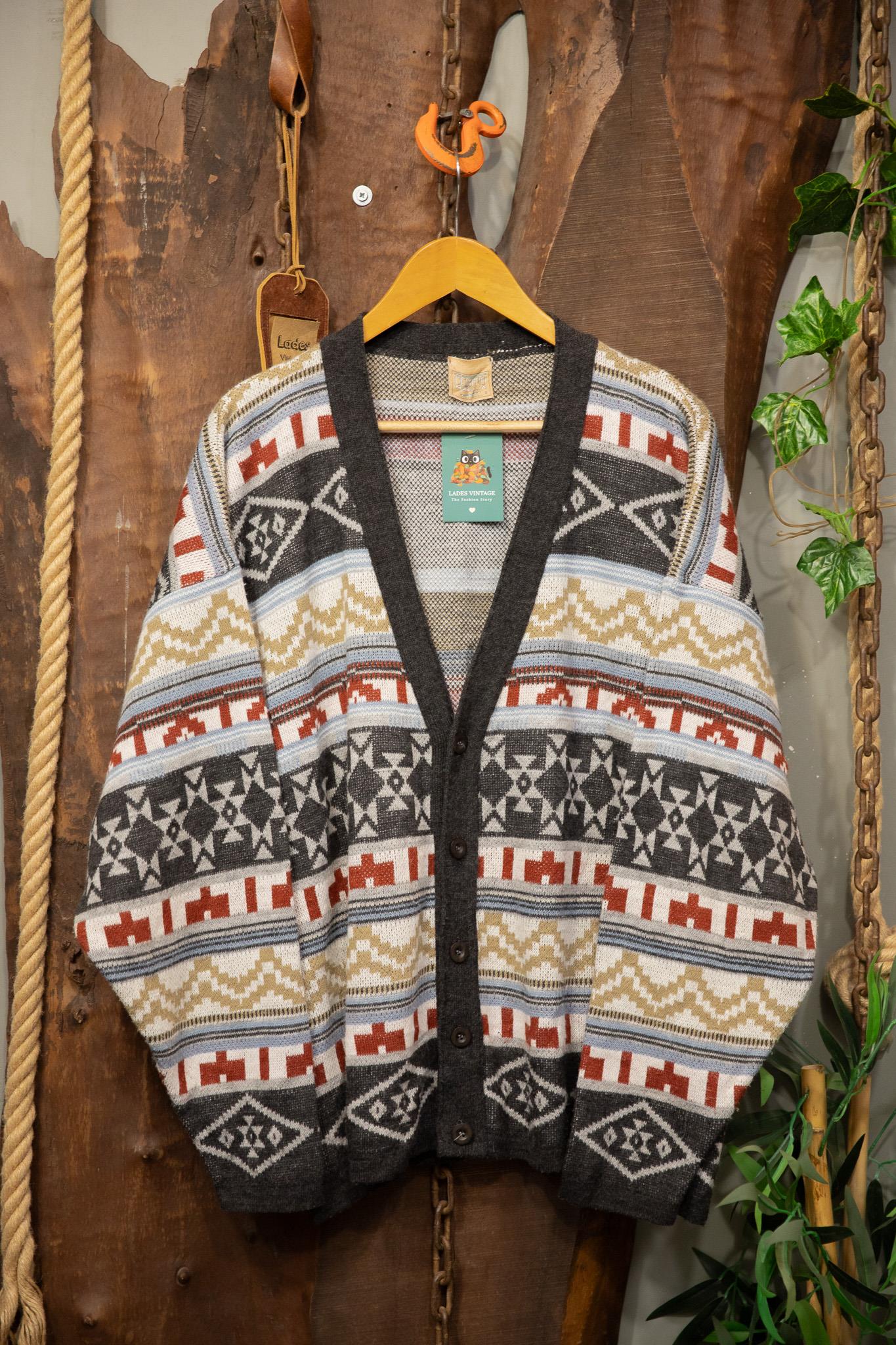 90s Aztec Etnik Hırka