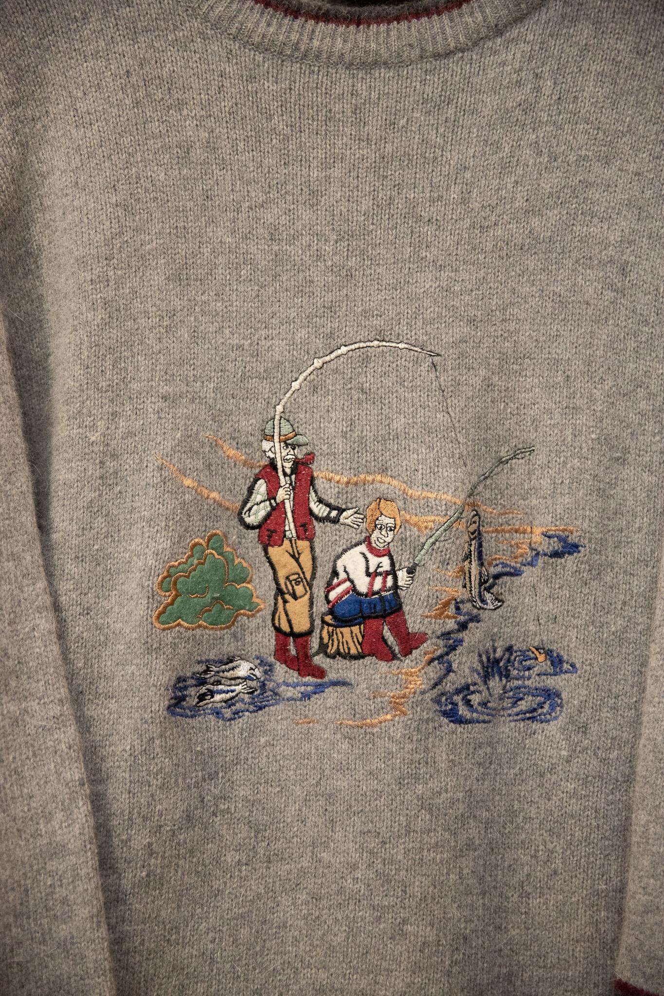 90s Fishermans Wool Örgü Kazak