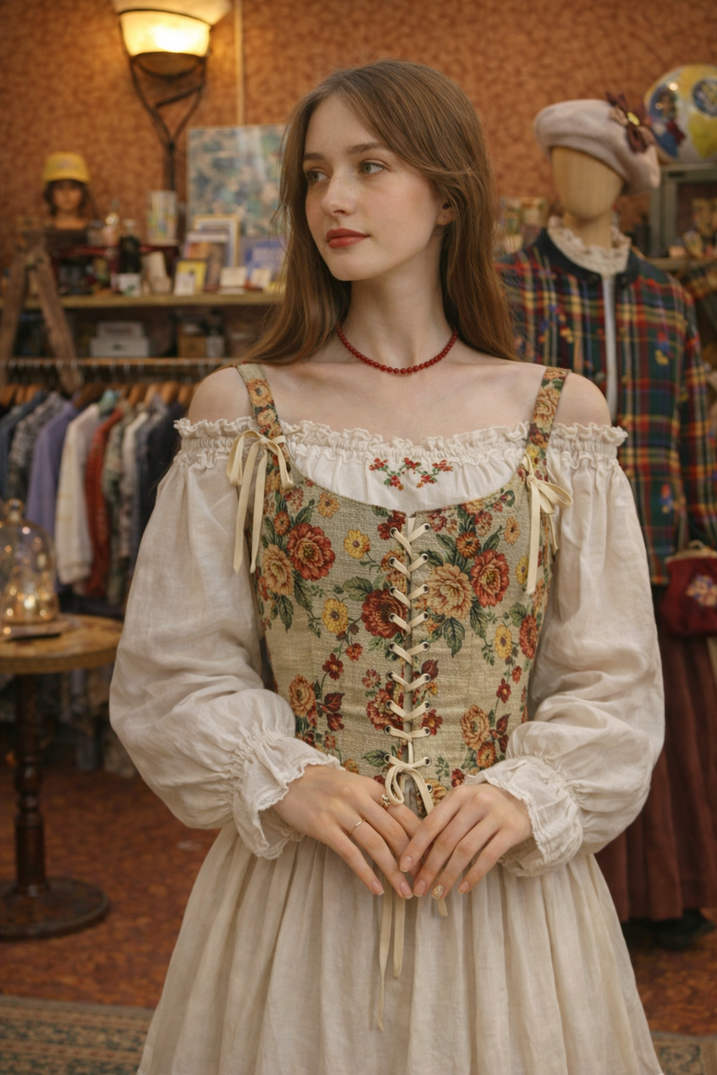 90s Floral Rose Corse