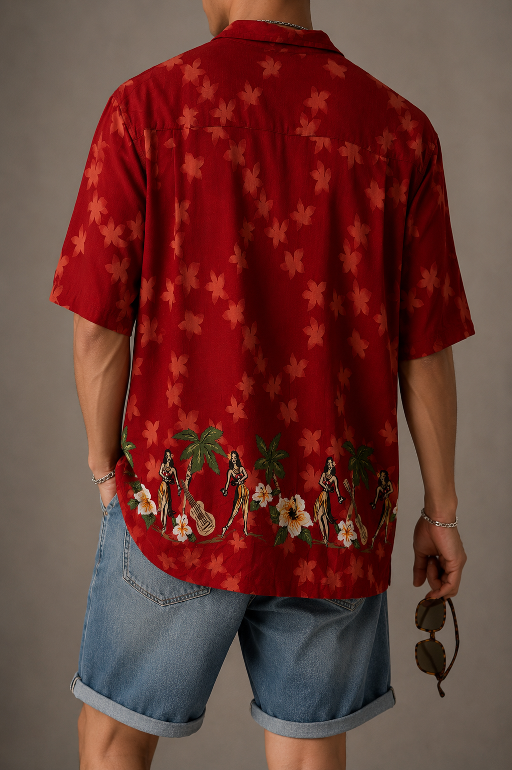 90s Hawaiian Egzotik Gömlek