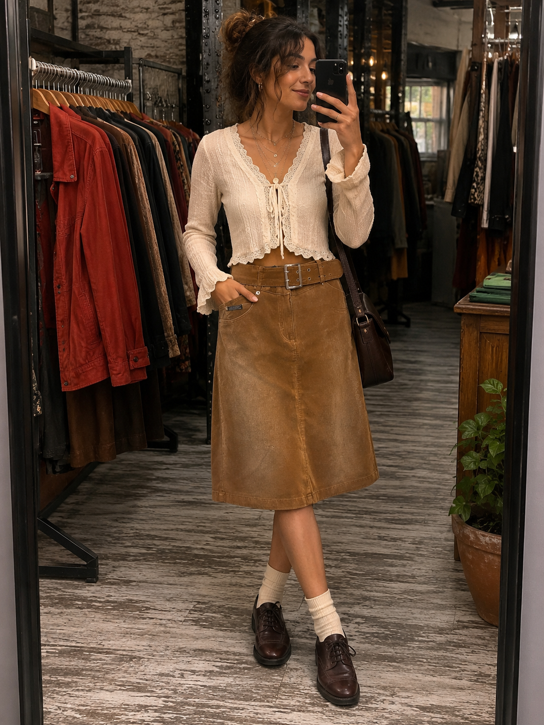 90s High-Waist Kadife Etek