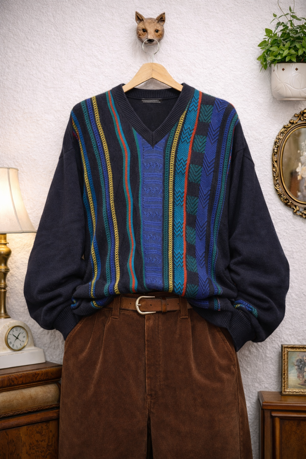 90s Italy Coogi V Yaka Kazak