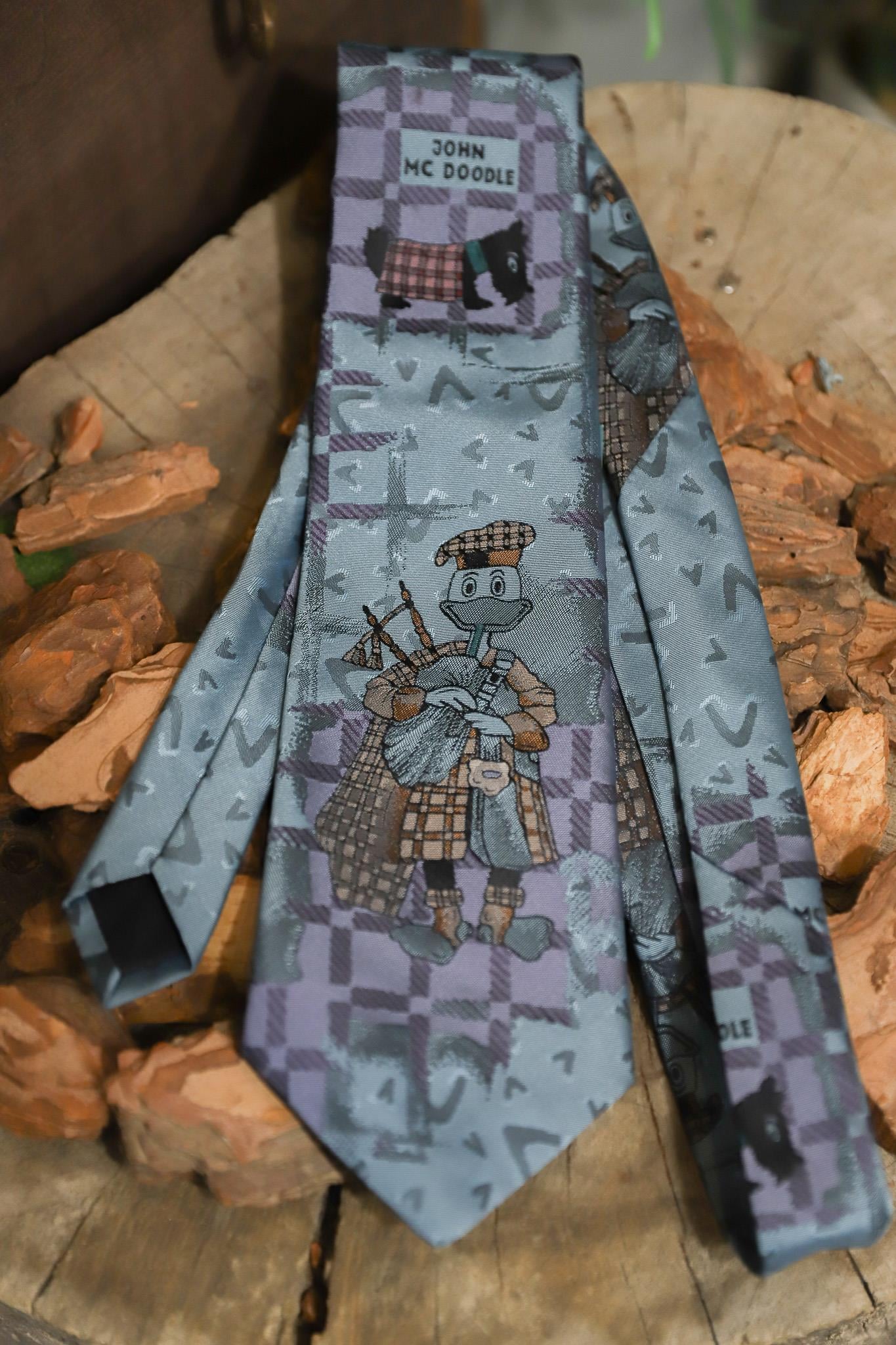 90s John Mc Doodle Kravat