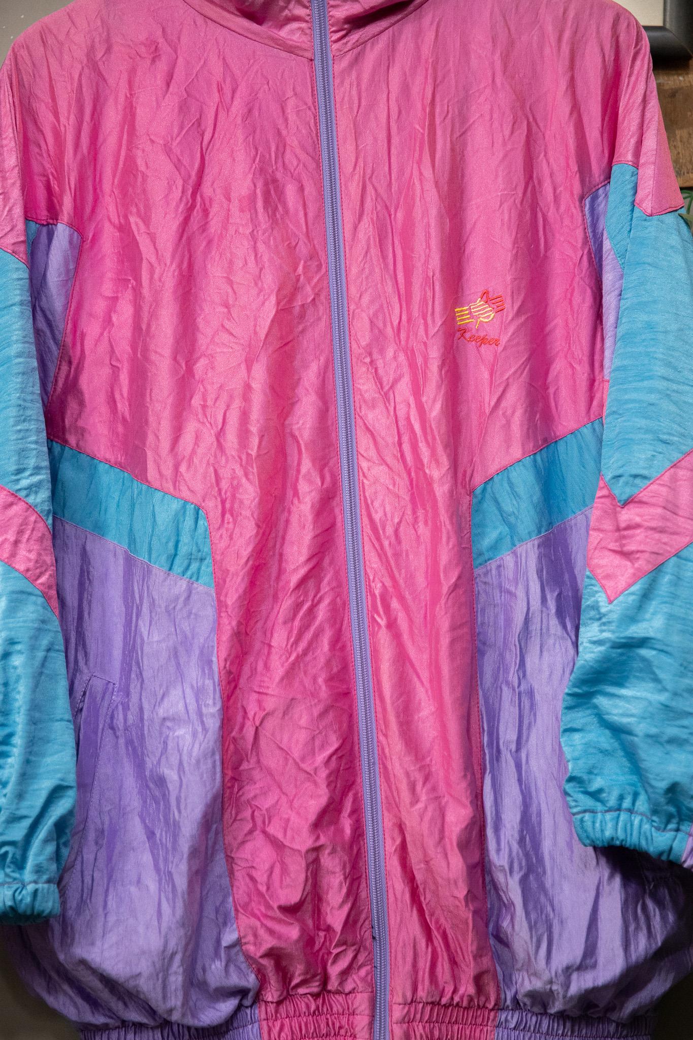 90s Neon Shell Spor Ceket