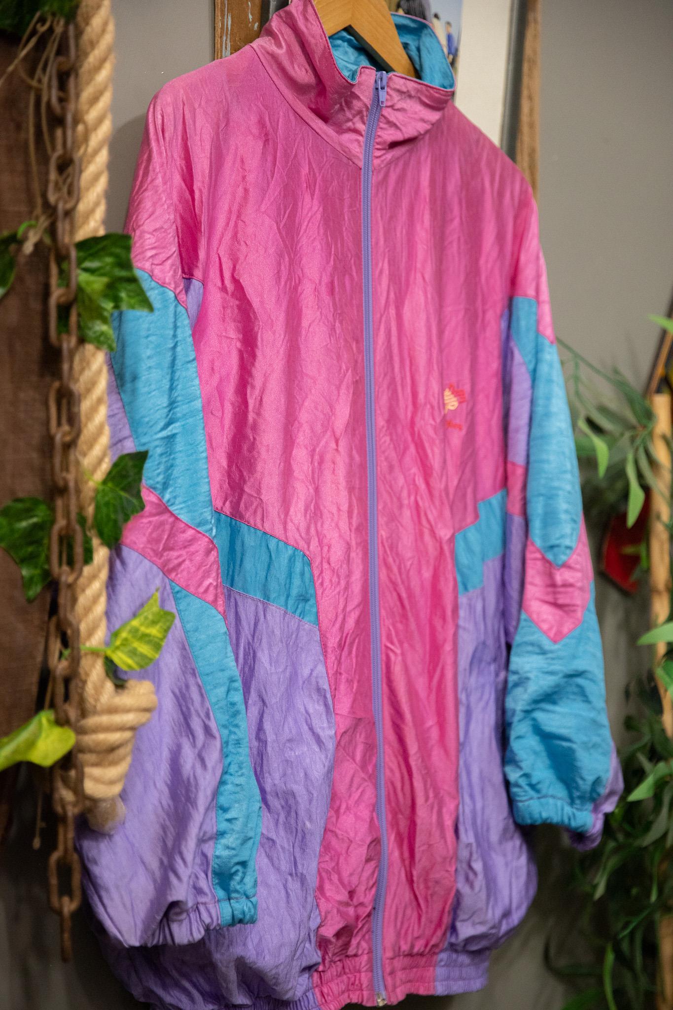 90s Neon Shell Spor Ceket