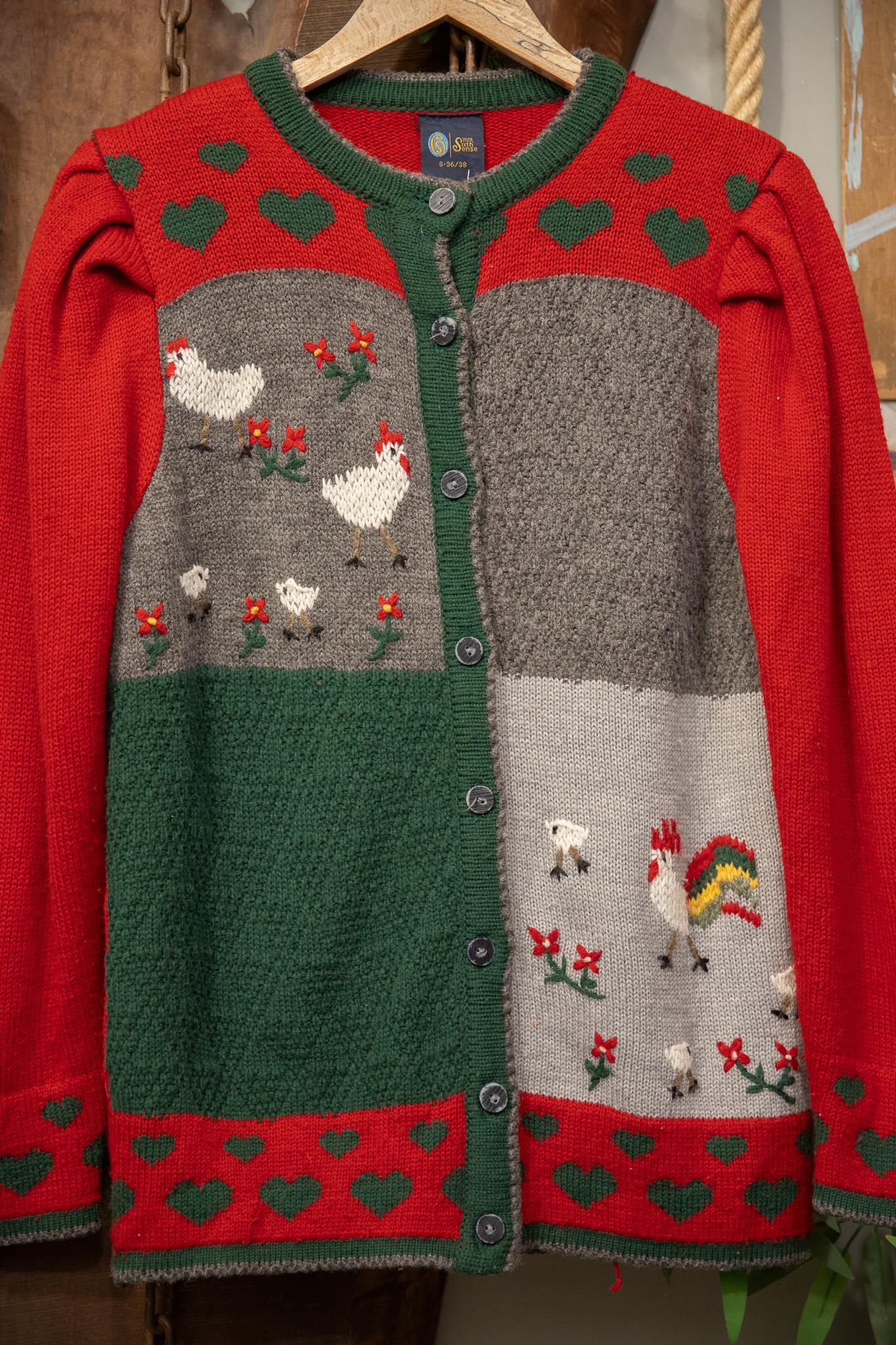 90s Örme Animal Hırka/Ceket