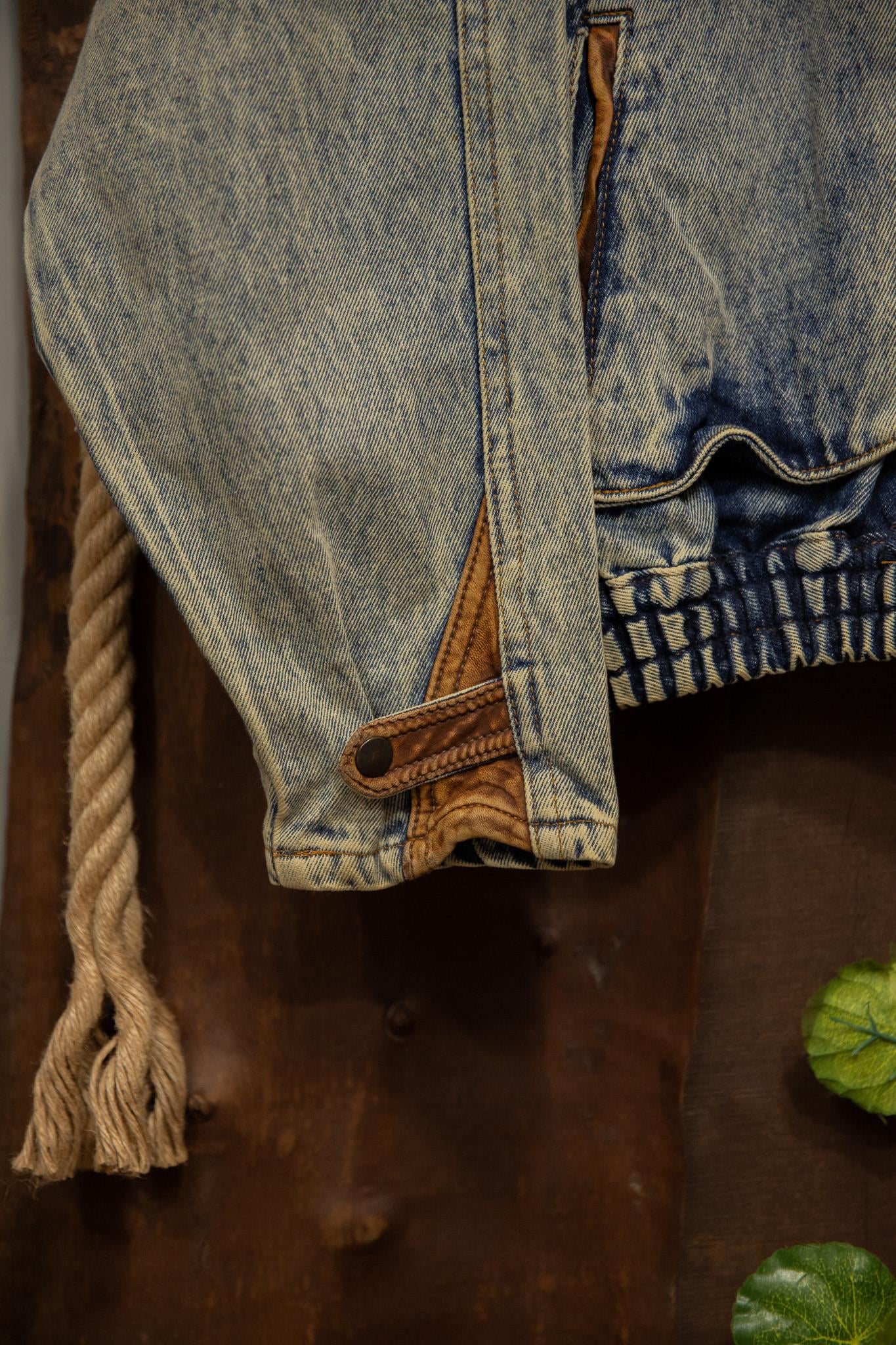 90s Oversize Custom Kot/Deri Ceket