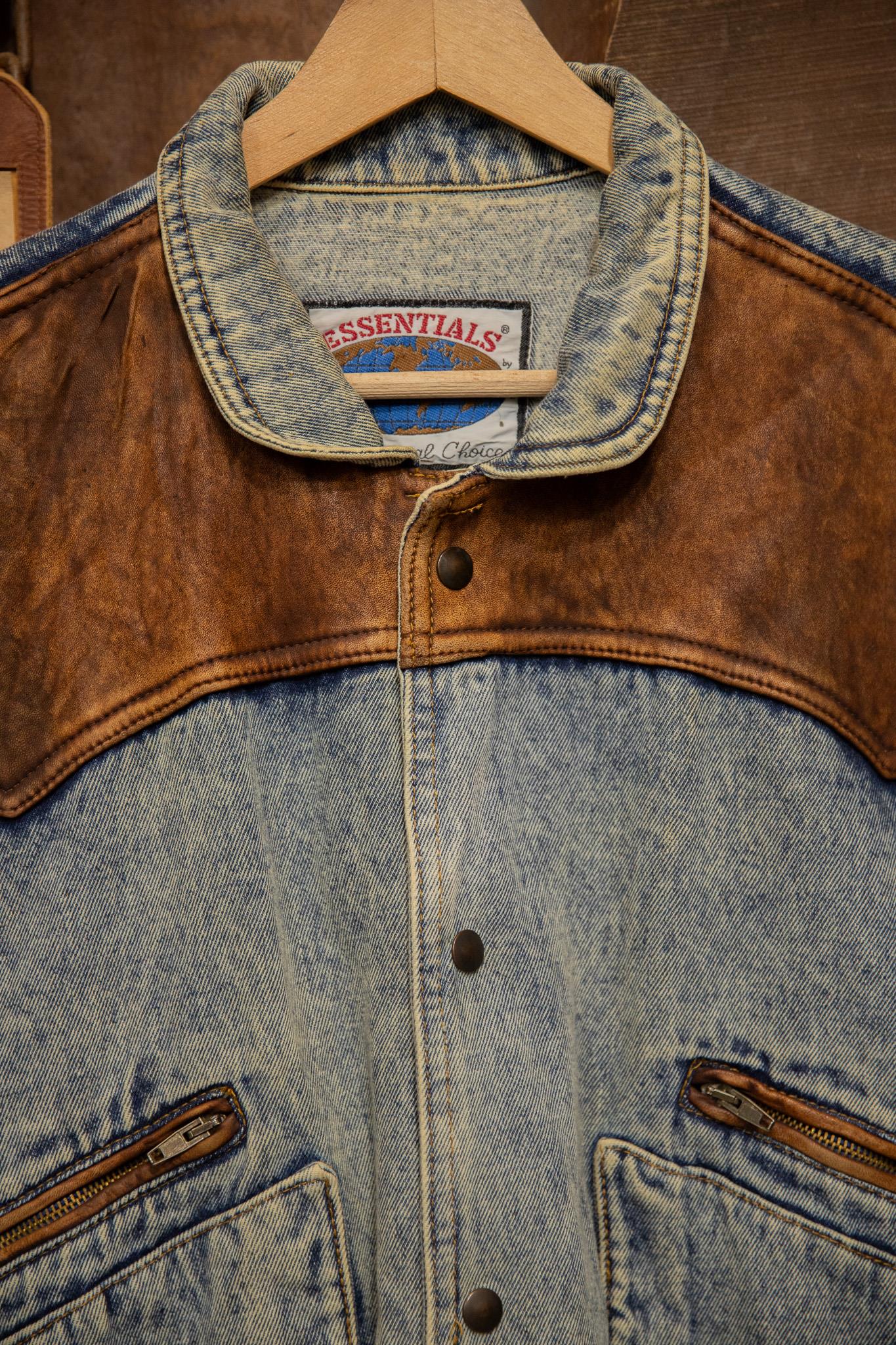 90s Oversize Custom Kot/Deri Ceket