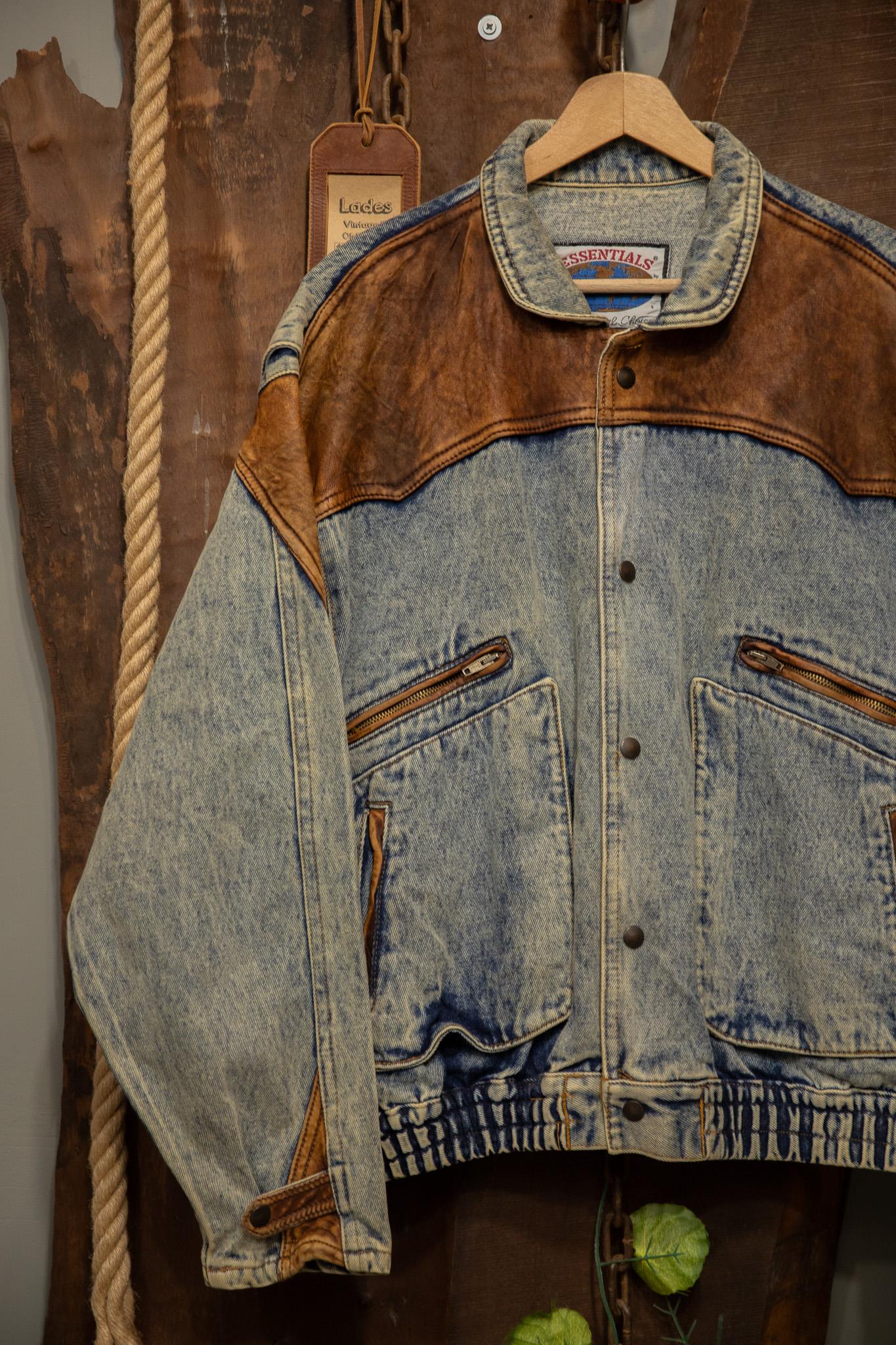 90s Oversize Custom Kot/Deri Ceket