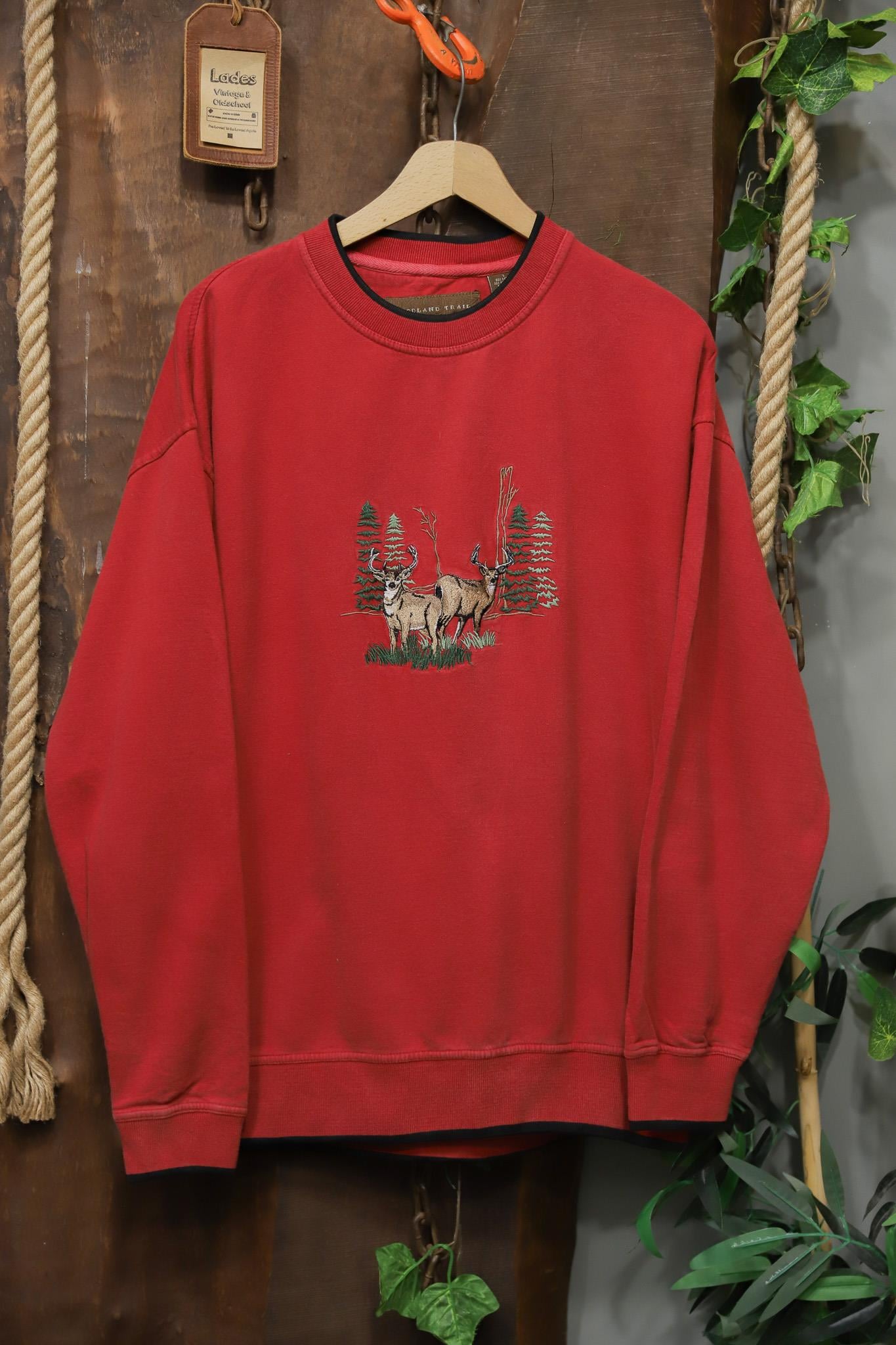 90s Oversize Nakışlı Sweatshirt