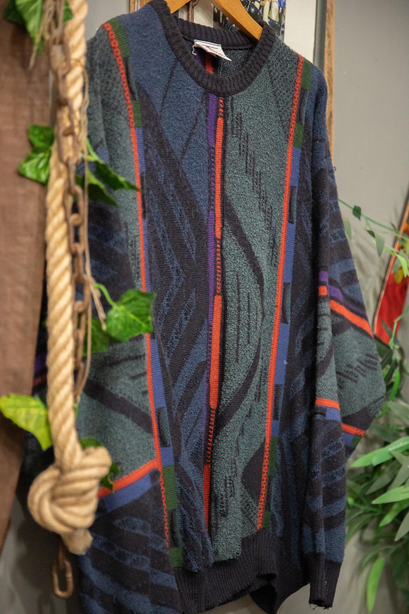90s Oversize Örgü Kazak