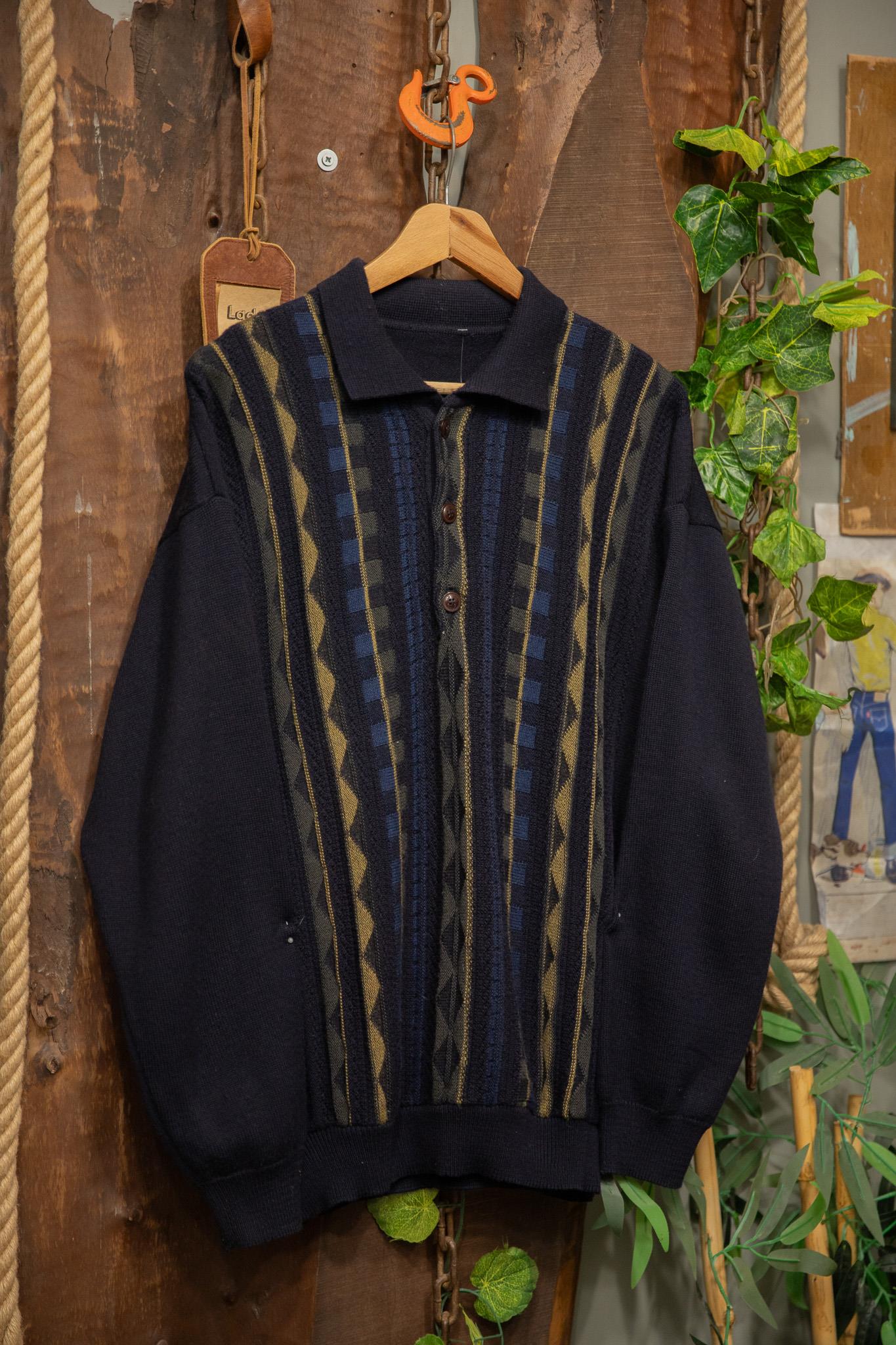 90s Polo Yaka Navy Kazak