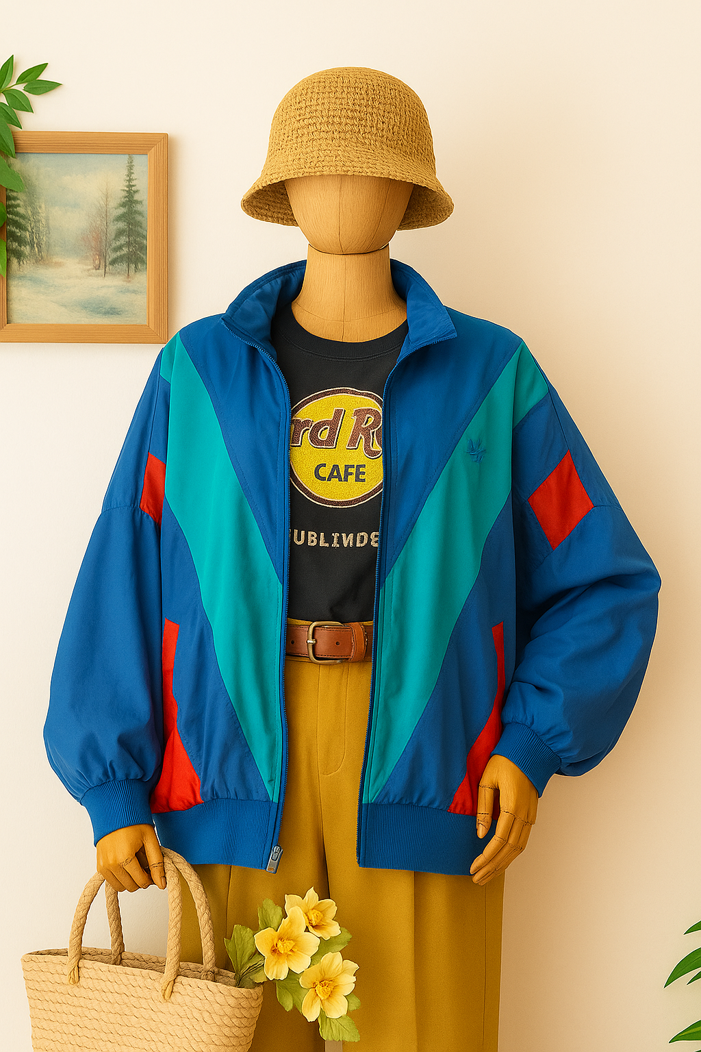 90s Renkli Ceket