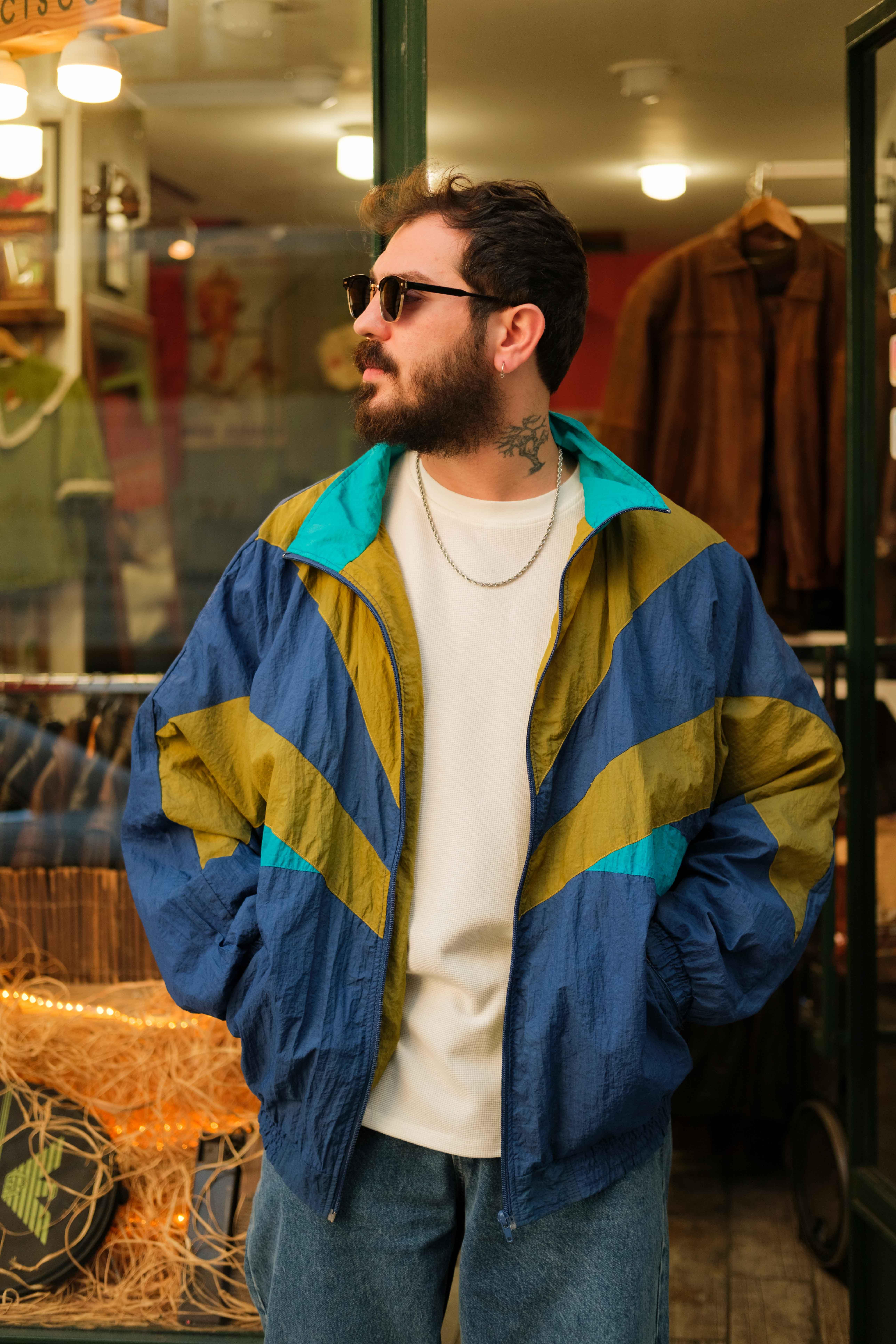 90s Renkli Unisex Ceket