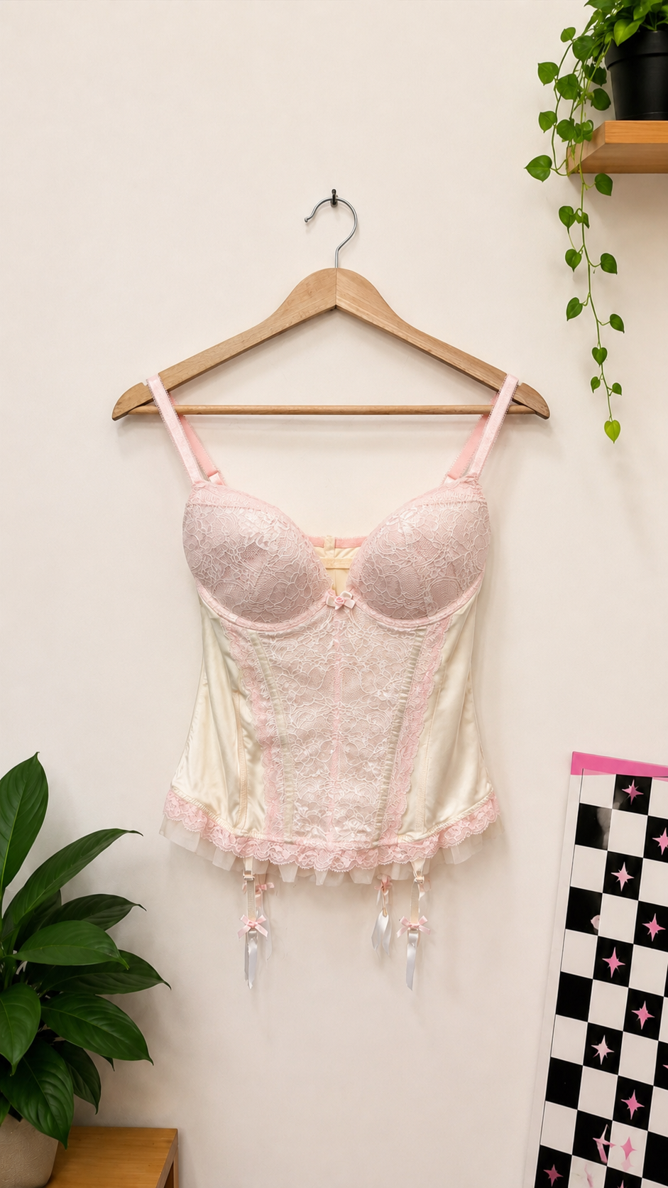 90s Romantik Lingerie Dantelli Korse
