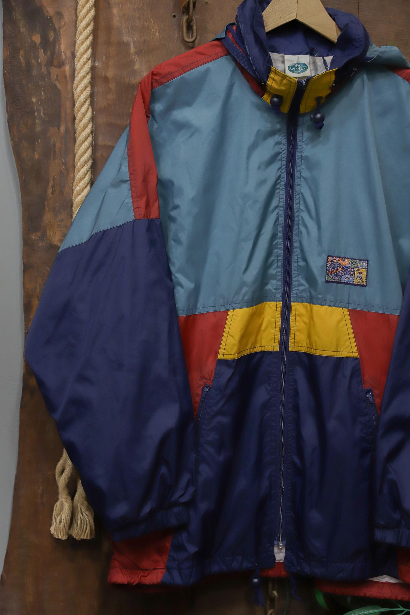 90s Sporty Oversize Yağmurluk/Ceket