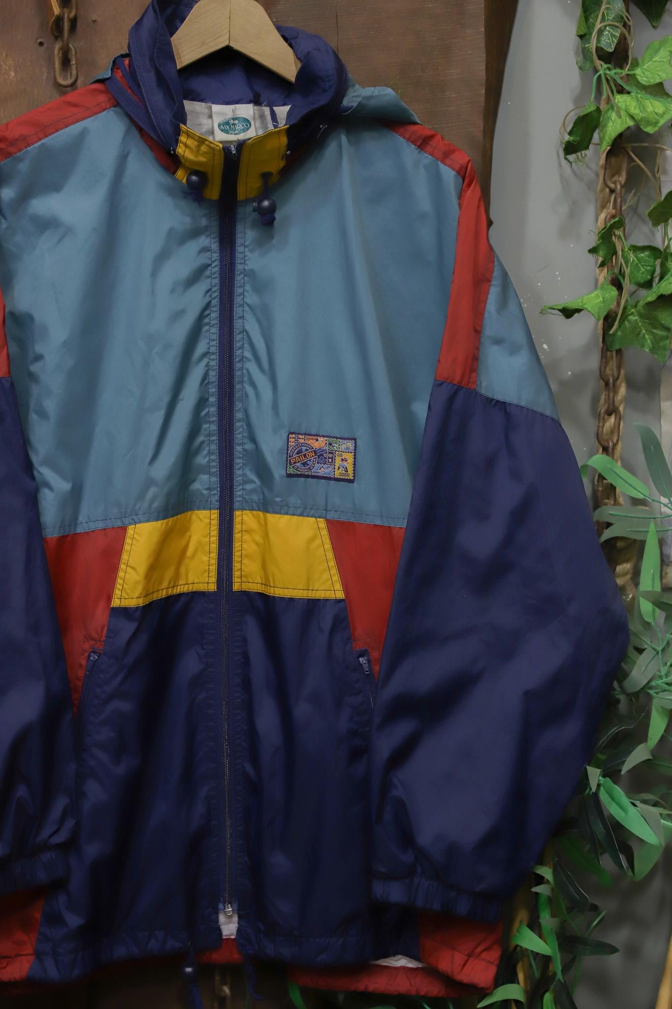 90s Sporty Oversize Yağmurluk/Ceket