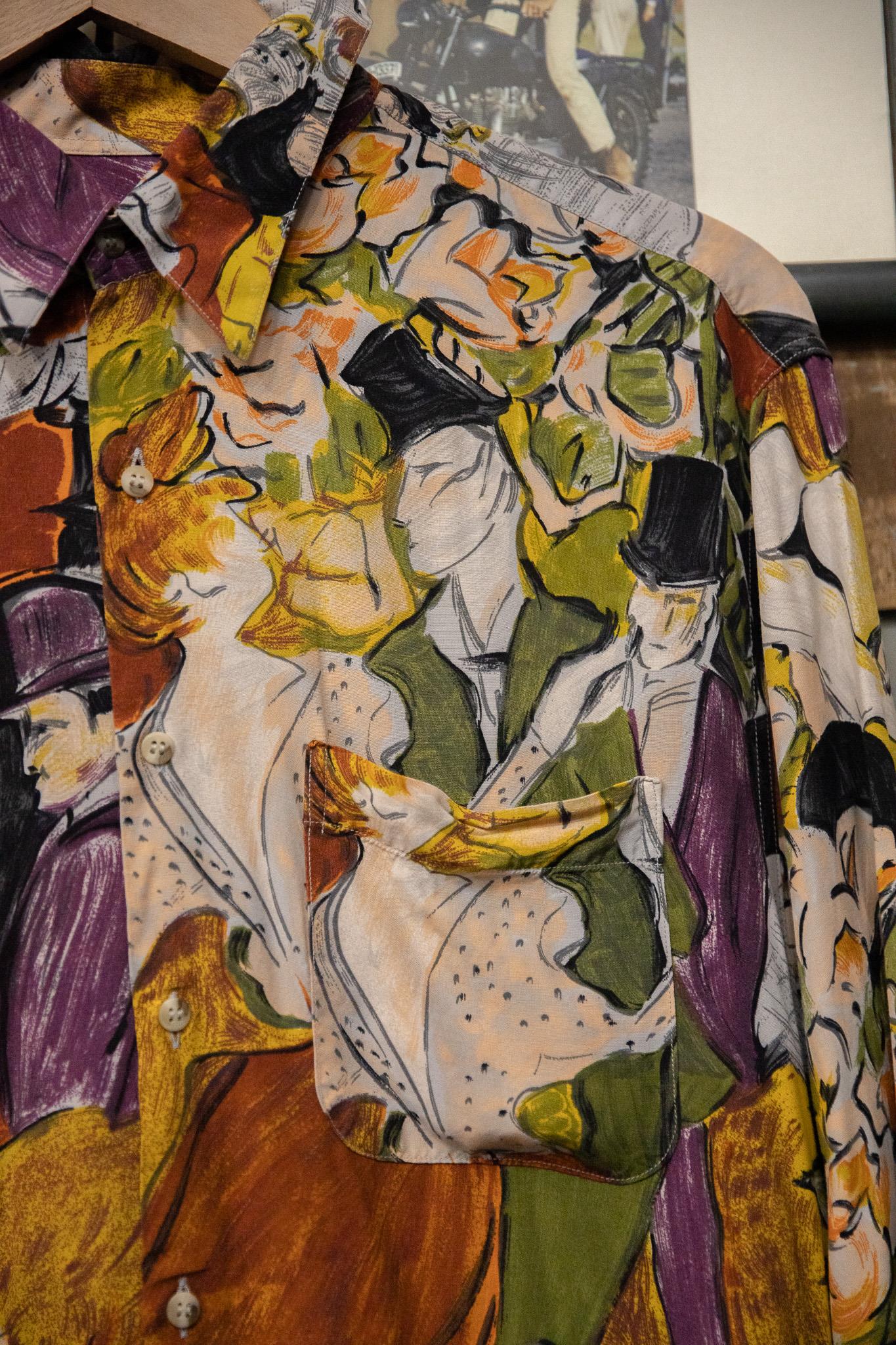 90s Tasarım Etnik Gömlek