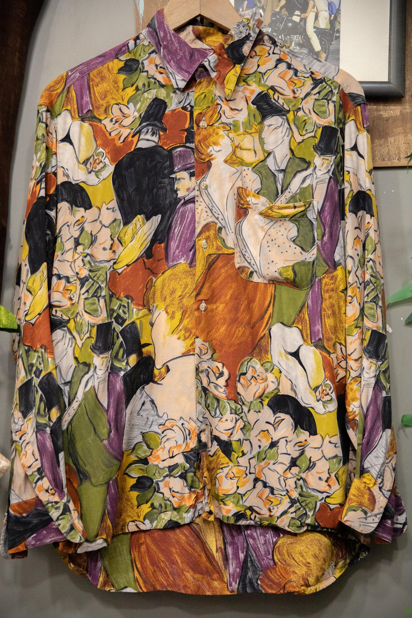 90s Tasarım Etnik Gömlek