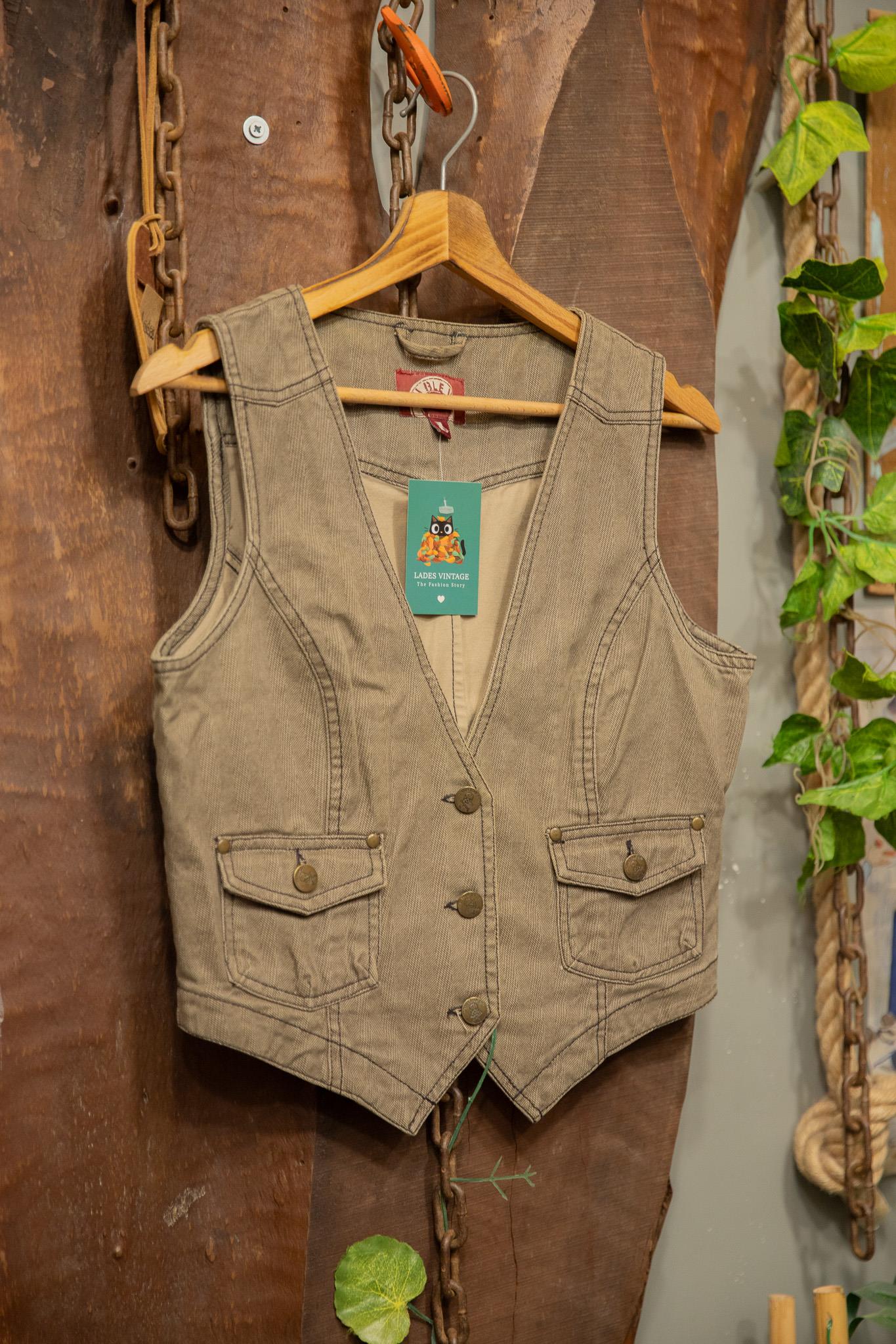 90s Vest Chambray Yelek