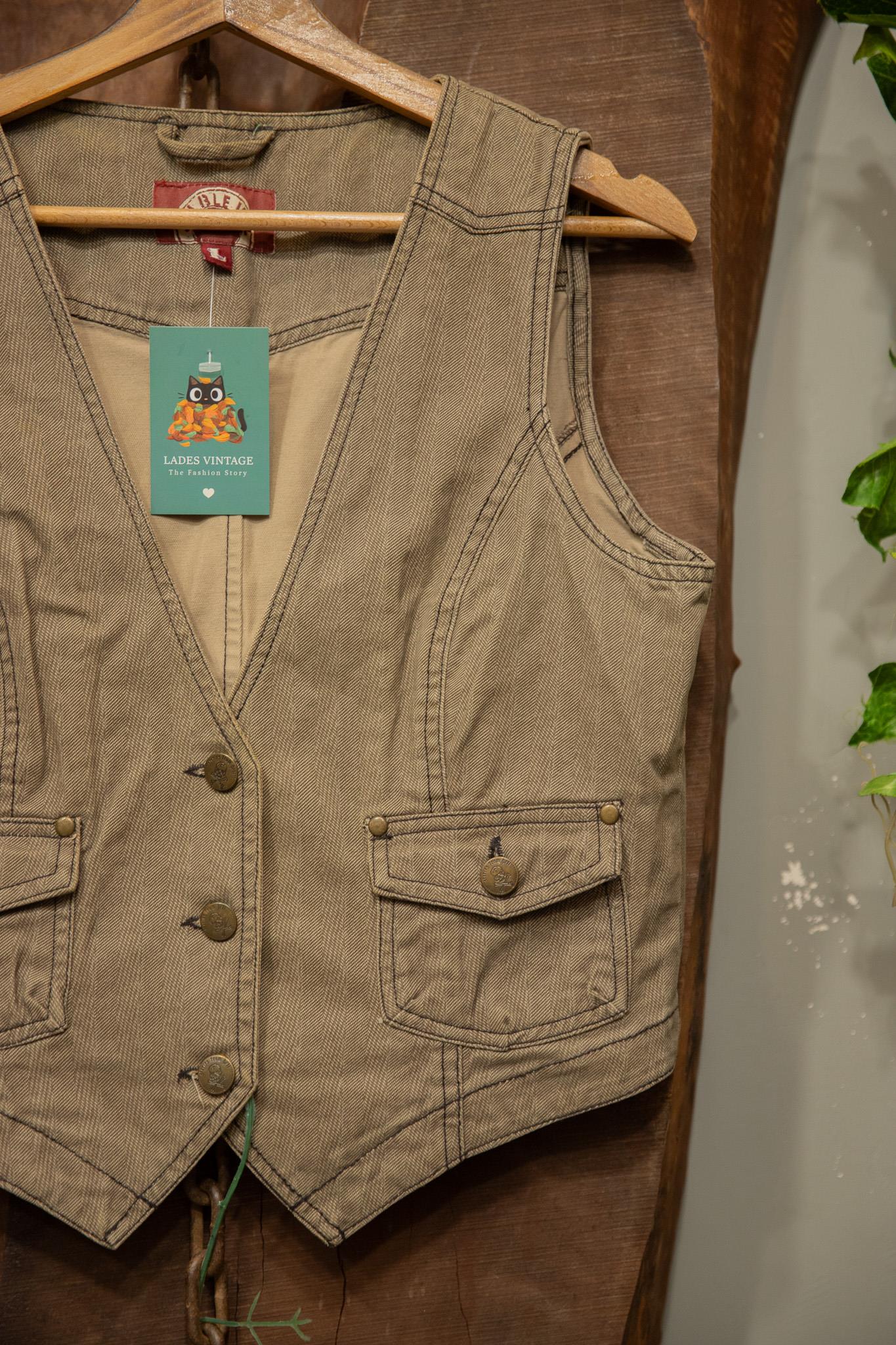 90s Vest Chambray Yelek